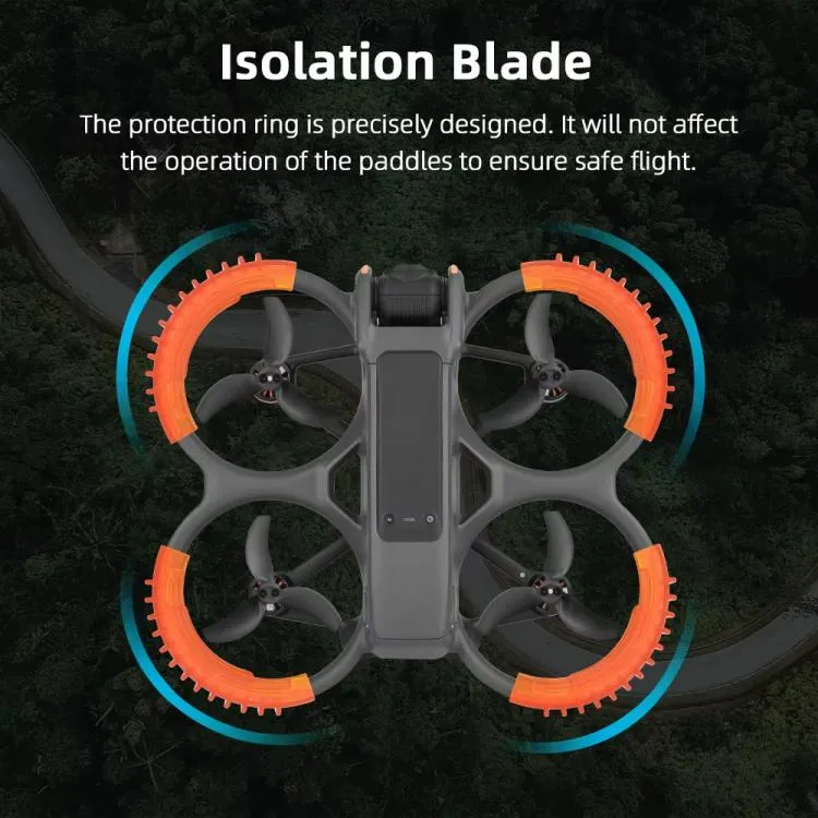 For DJI Avata 2 BRDRC 4pcs Paddle Protection Bumper Rings