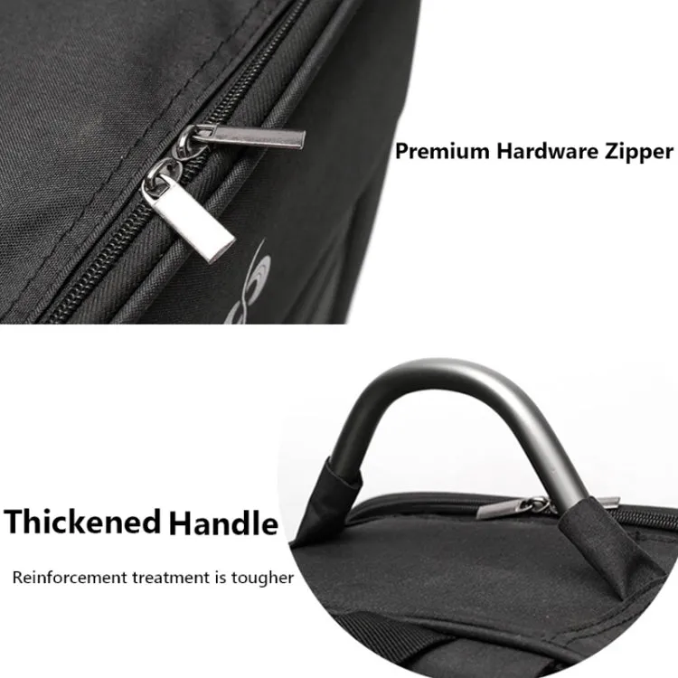 For DJI FPV Drone Shoulder Bag Waterproof Wear-resistant Oxford Fabric Storage Bag(Black)
