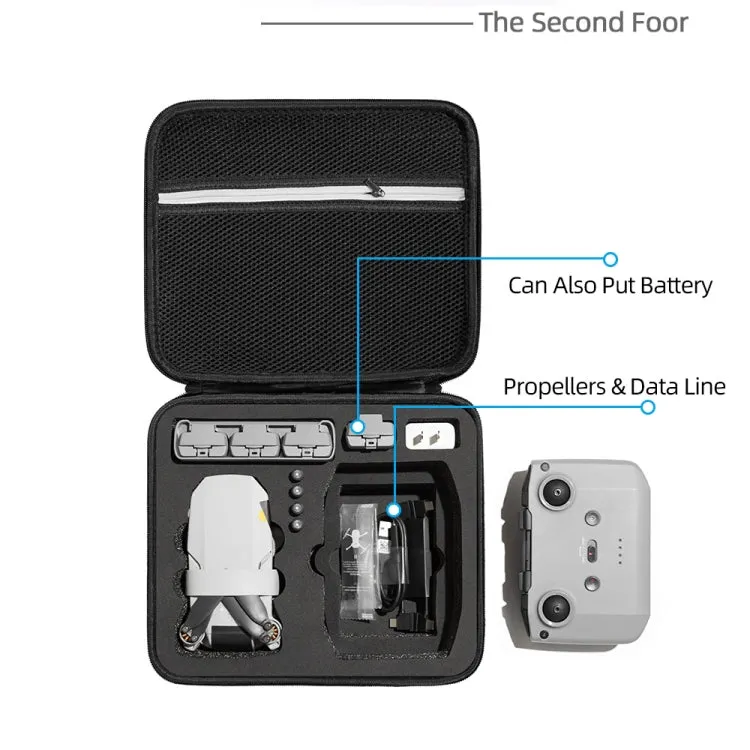 For DJI Mini 2 SE Square Shockproof Hard Case Carrying Storage Bag, Size: 28 x 23 x 10cm