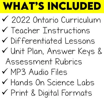 Grade 6 Science Flight Unit Ontario Curriculum