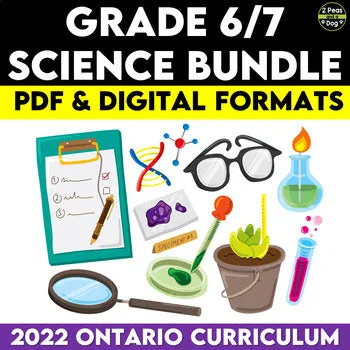 Grade 6/7 Science Bundle 2022 Ontario Curriculum