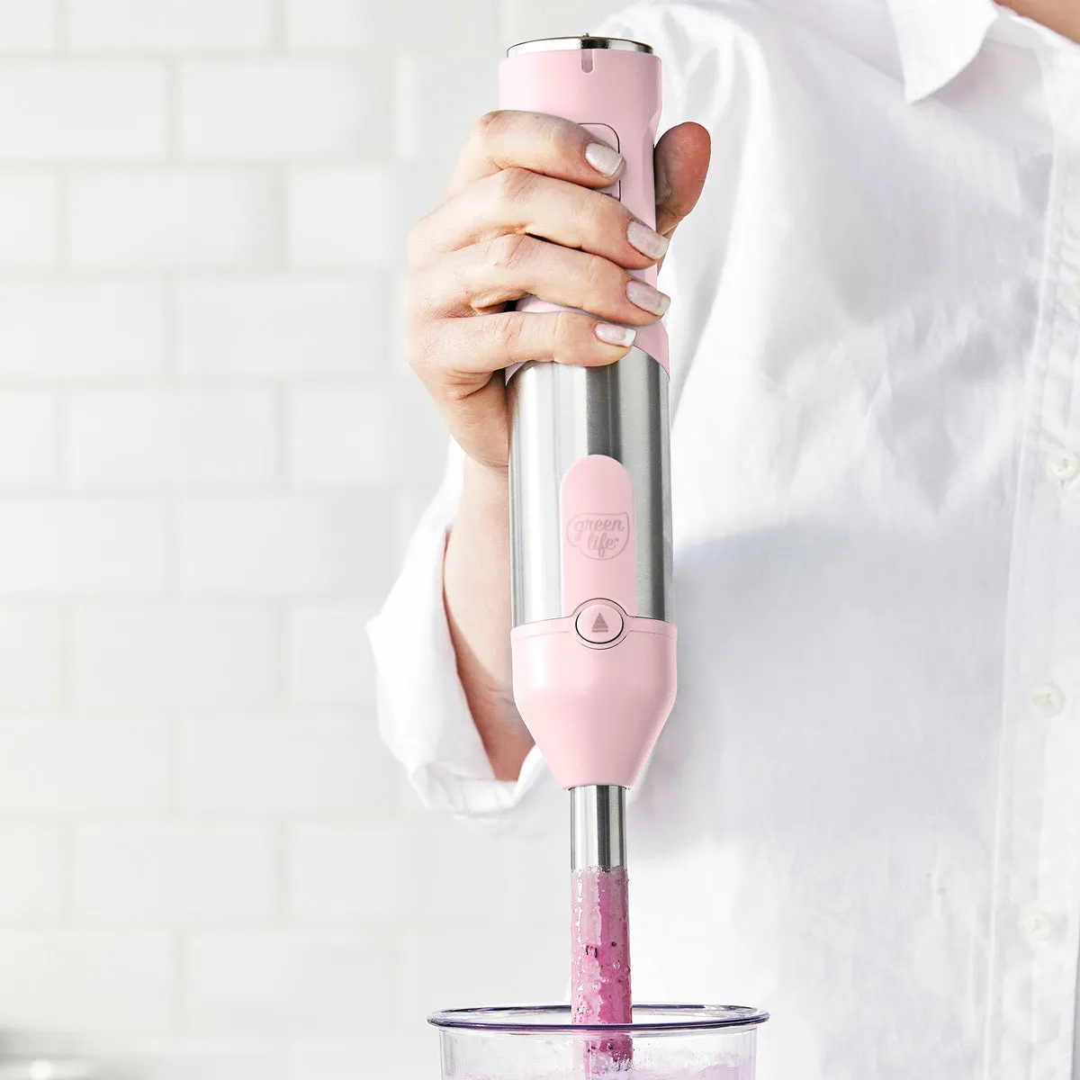 GreenLife Variable Speed Hand Blender | Pink