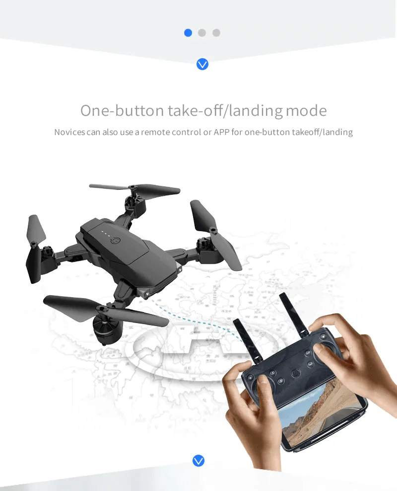 High Quality Foldable Drone Dual 4k & 1080p Hd Camera Quad Copter