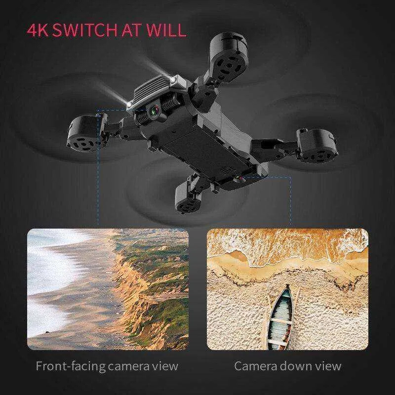 High Quality Foldable Drone Dual 4k & 1080p Hd Camera Quad Copter