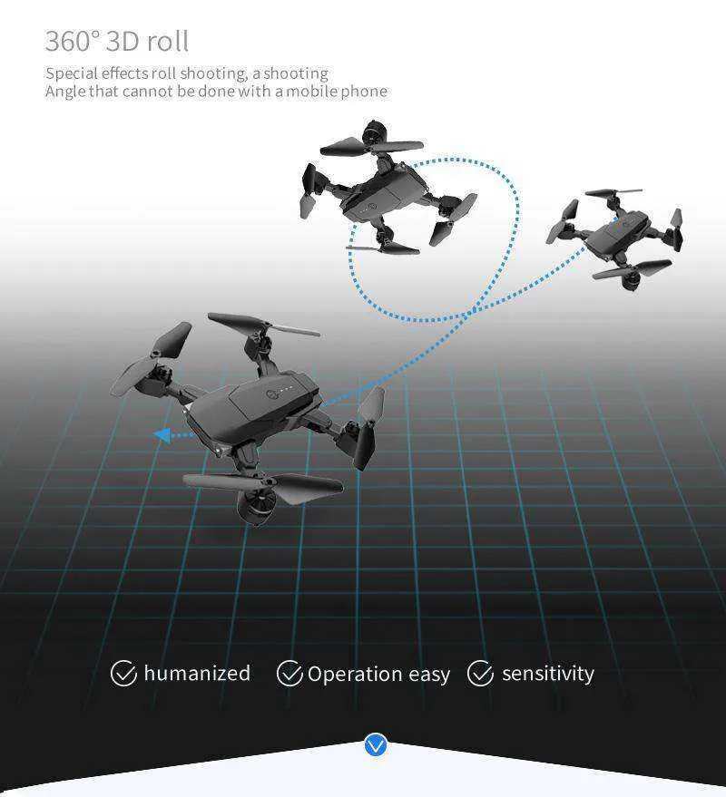 High Quality Foldable Drone Dual 4k & 1080p Hd Camera Quad Copter