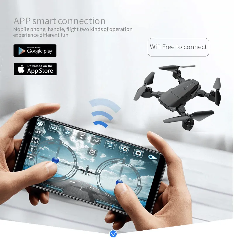 High Quality Foldable Drone Dual 4k & 1080p Hd Camera Quad Copter