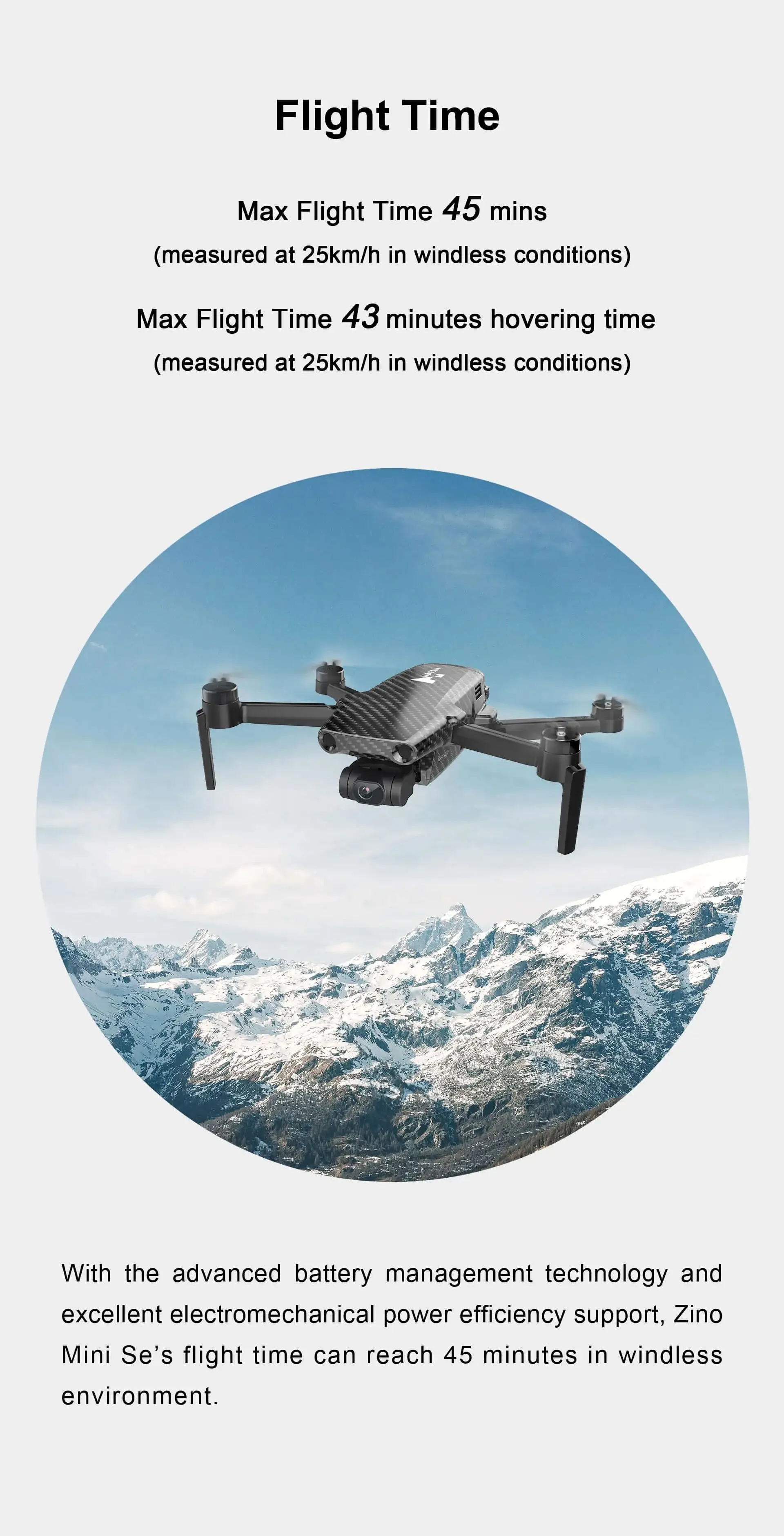 Hubsan Zino Mini SE R Drone | 10KM Flight Range | 45 Minutes Flight Time | 48MP Camera
