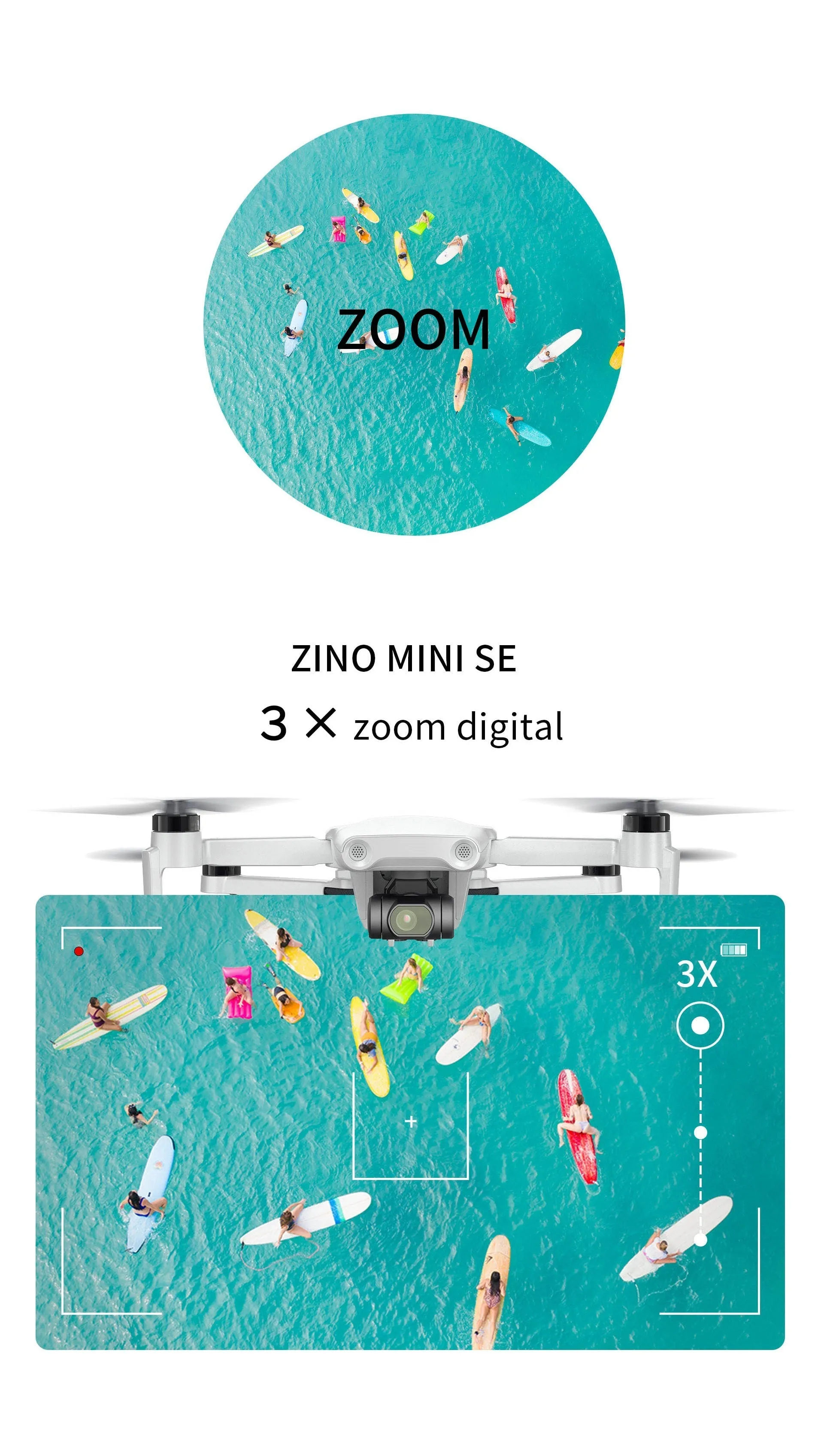 Hubsan Zino Mini SE R Drone | 10KM Flight Range | 45 Minutes Flight Time | 48MP Camera