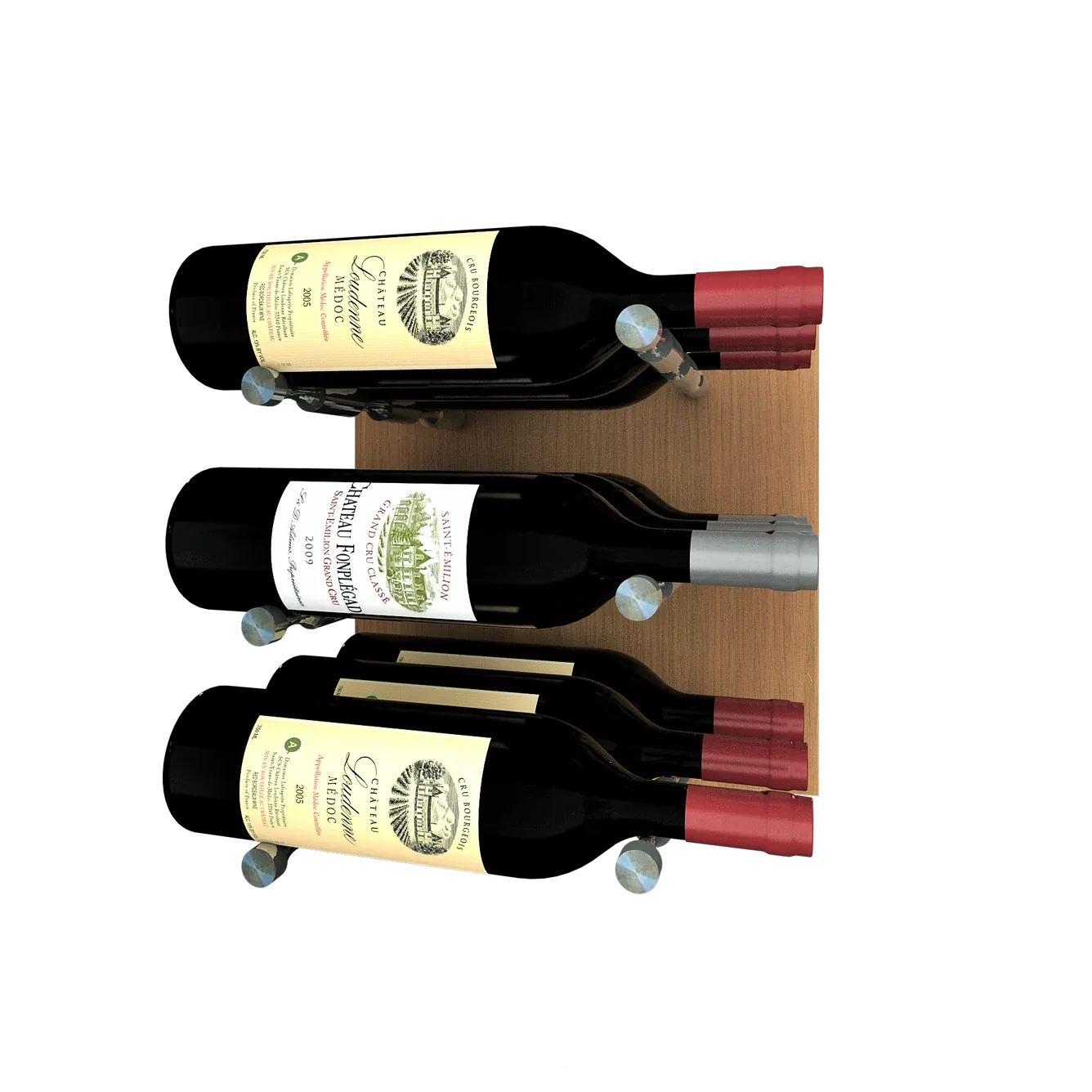 Kessick Wine as Art 14" x 14" Wood Panel Wine Rack