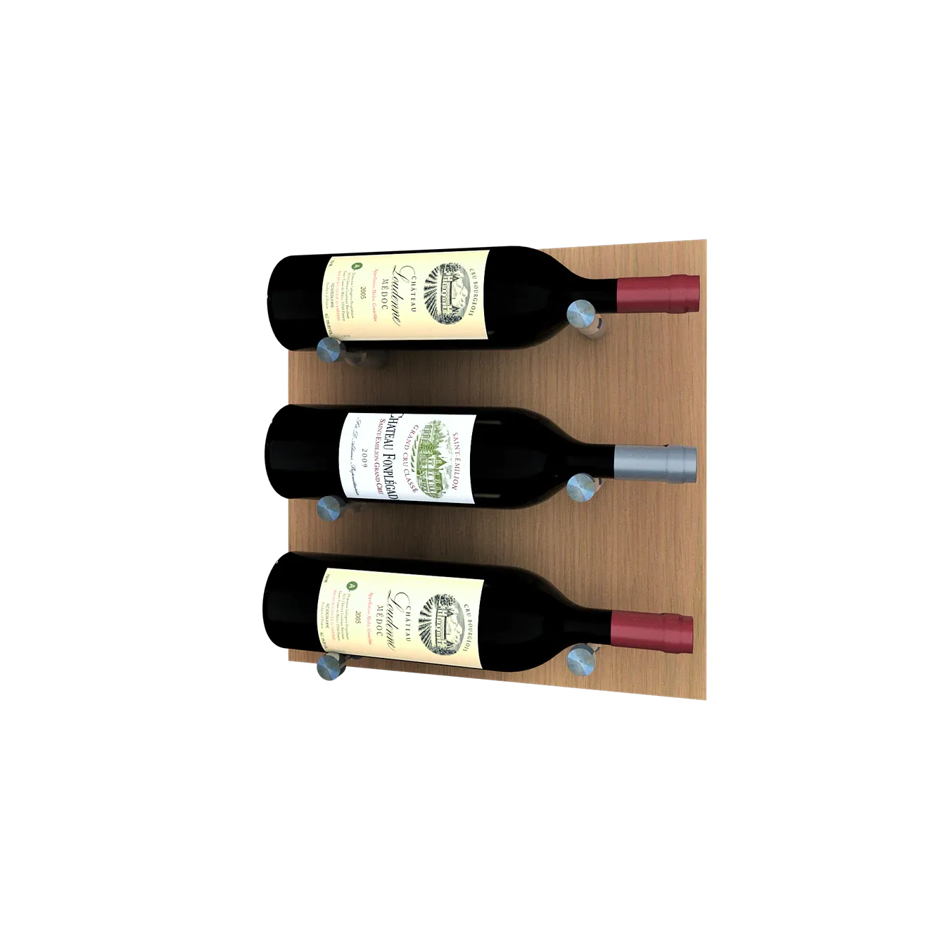 Kessick Wine as Art 14" x 14" Wood Panel Wine Rack