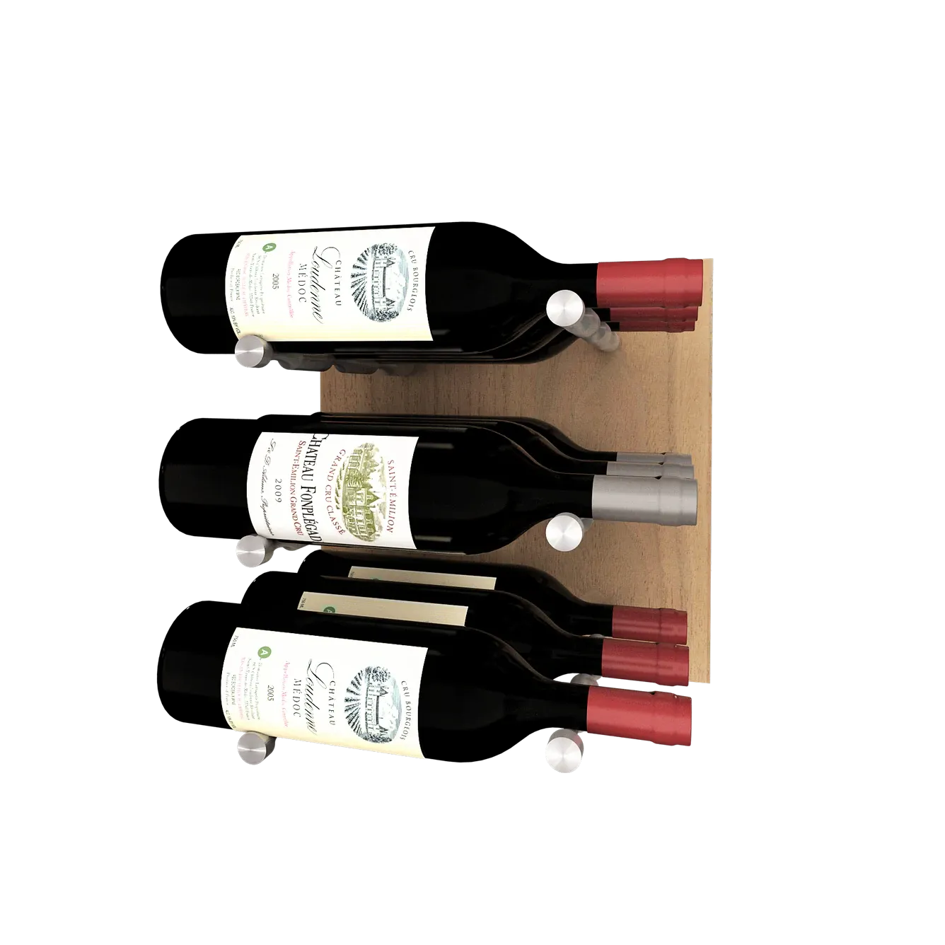 Kessick Wine as Art 14" x 14" Wood Panel Wine Rack
