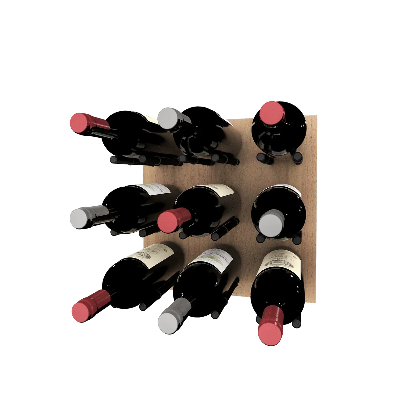 Kessick Wine as Art 14" x 14" Wood Panel Wine Rack