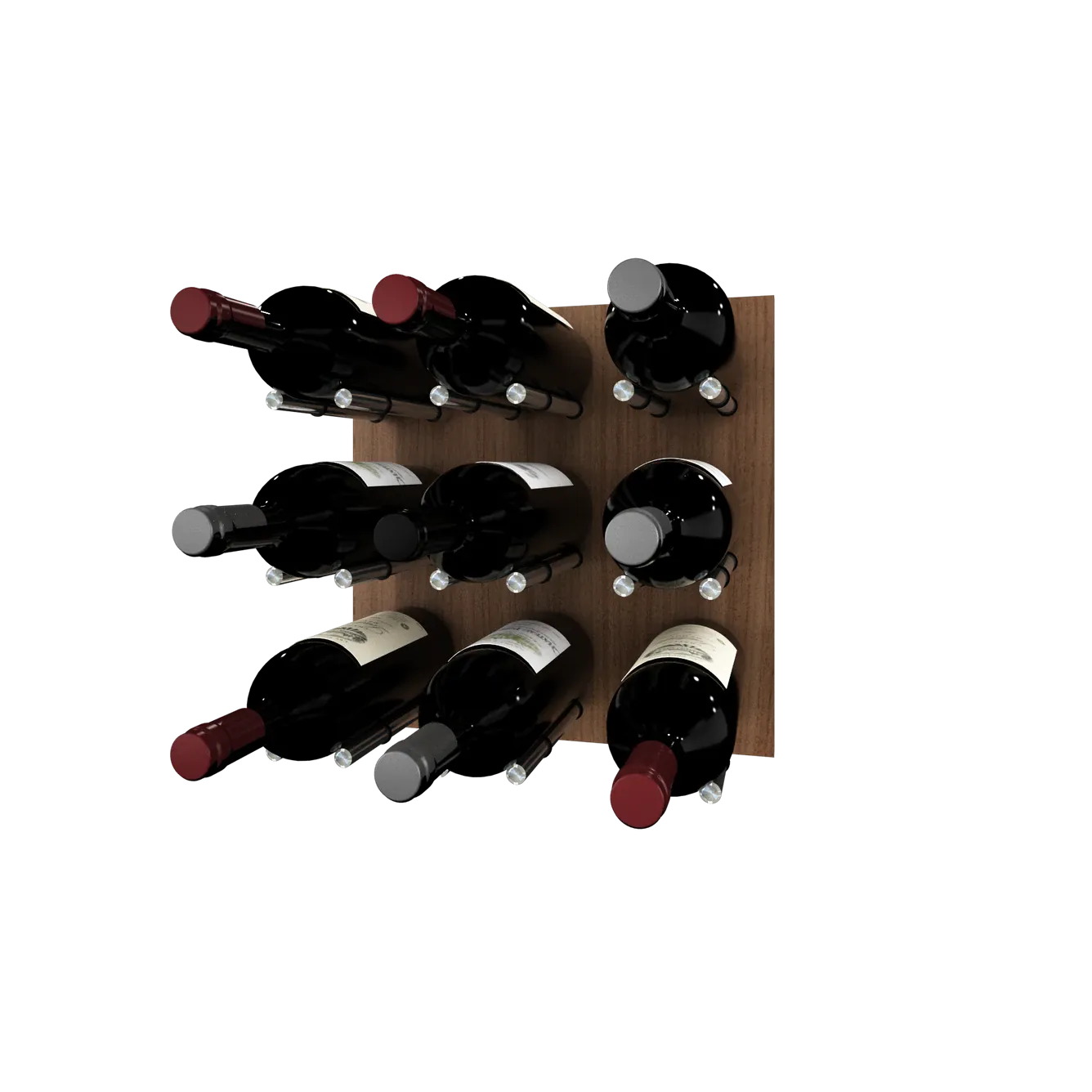 Kessick Wine as Art 14" x 14" Wood Panel Wine Rack