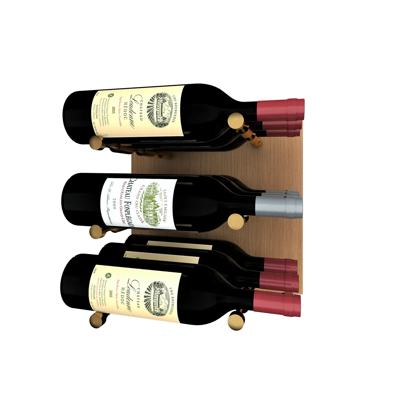 Kessick Wine as Art 14" x 14" Wood Panel Wine Rack
