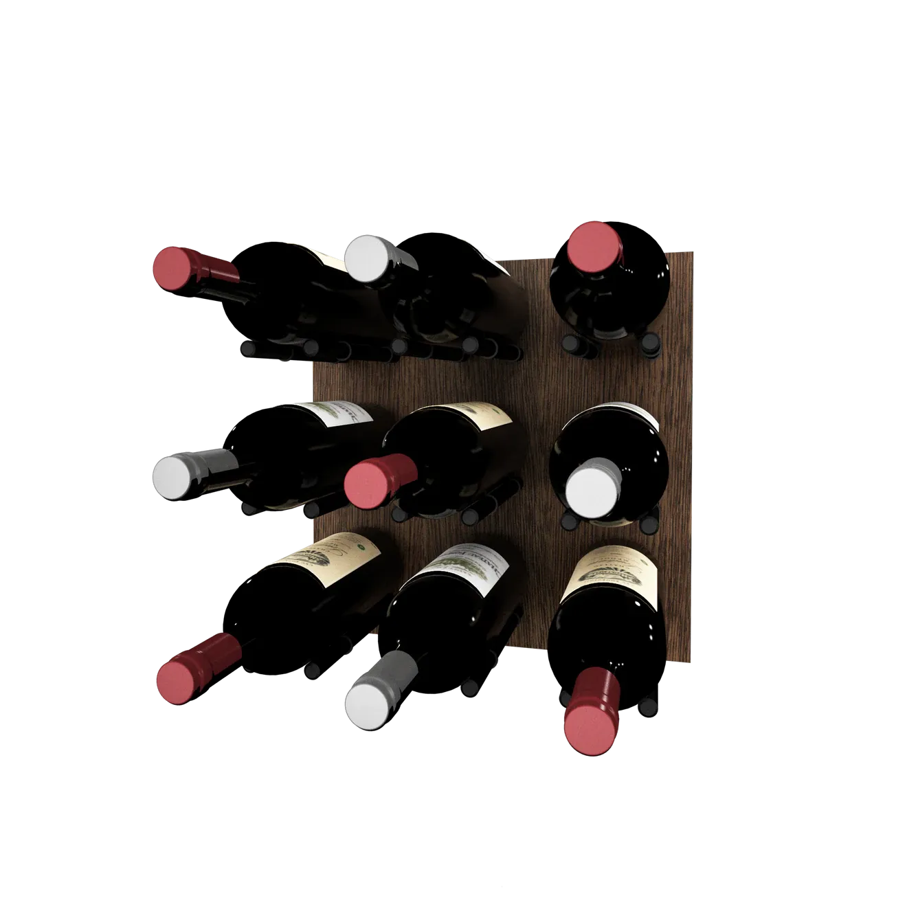 Kessick Wine as Art 14" x 14" Wood Panel Wine Rack