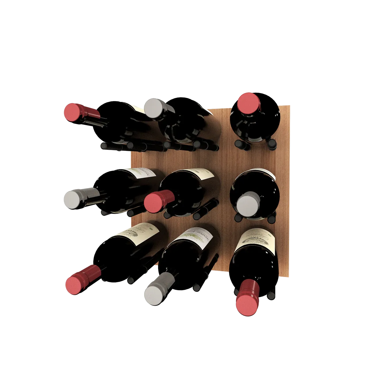 Kessick Wine as Art 14" x 14" Wood Panel Wine Rack
