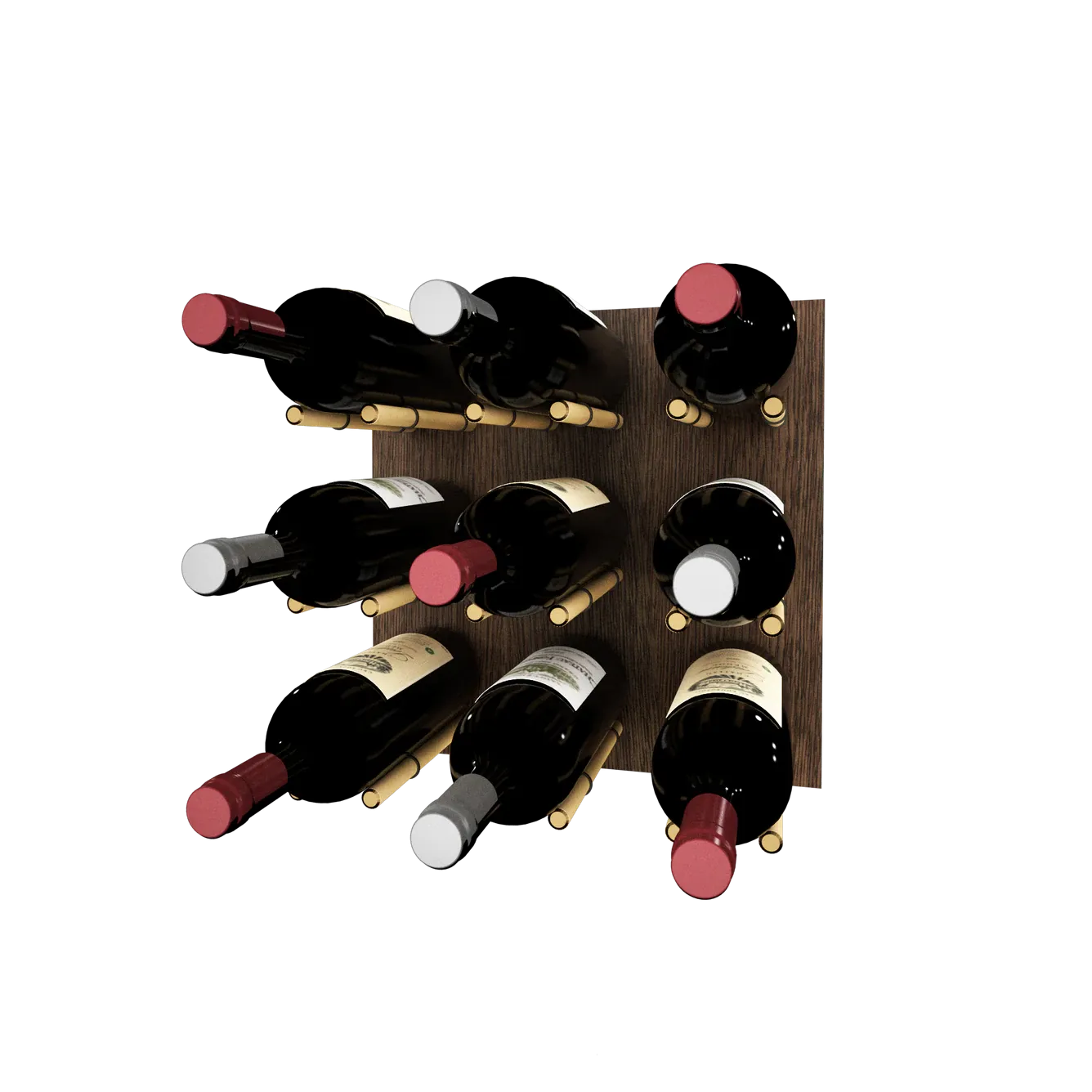 Kessick Wine as Art 14" x 14" Wood Panel Wine Rack