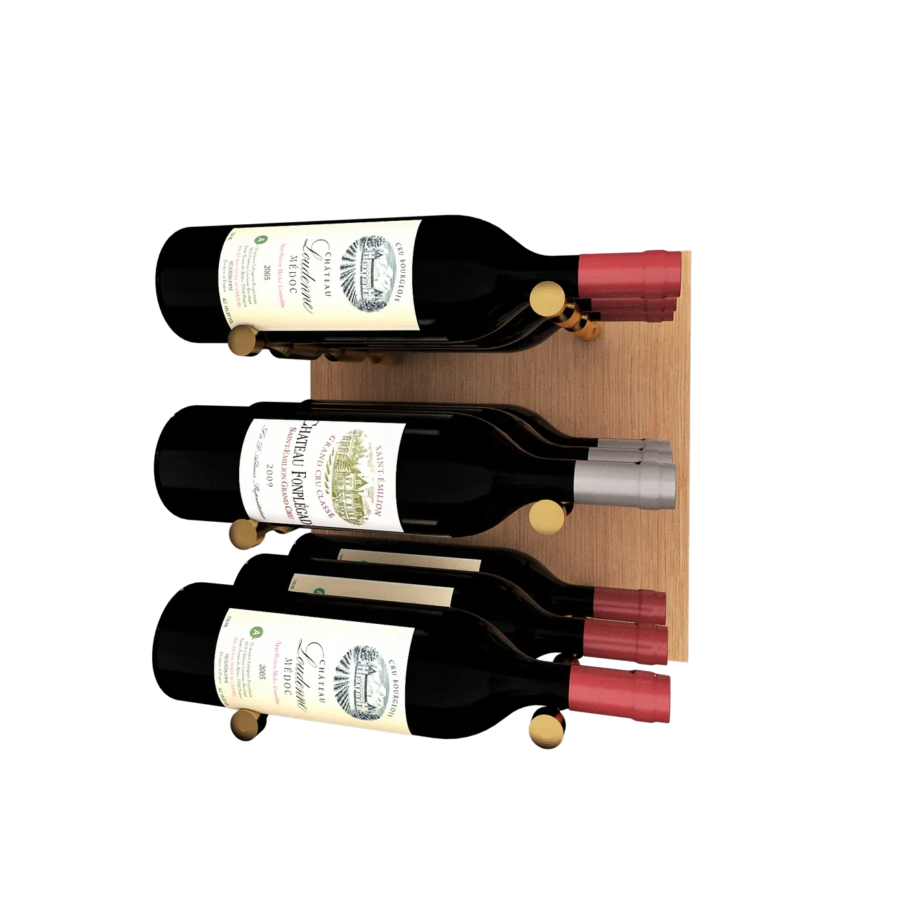 Kessick Wine as Art 14" x 14" Wood Panel Wine Rack