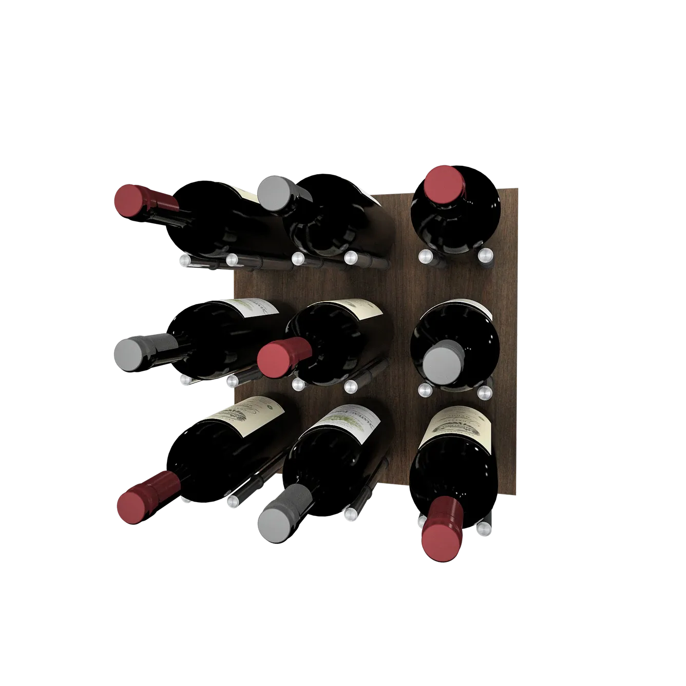 Kessick Wine as Art 14" x 14" Wood Panel Wine Rack