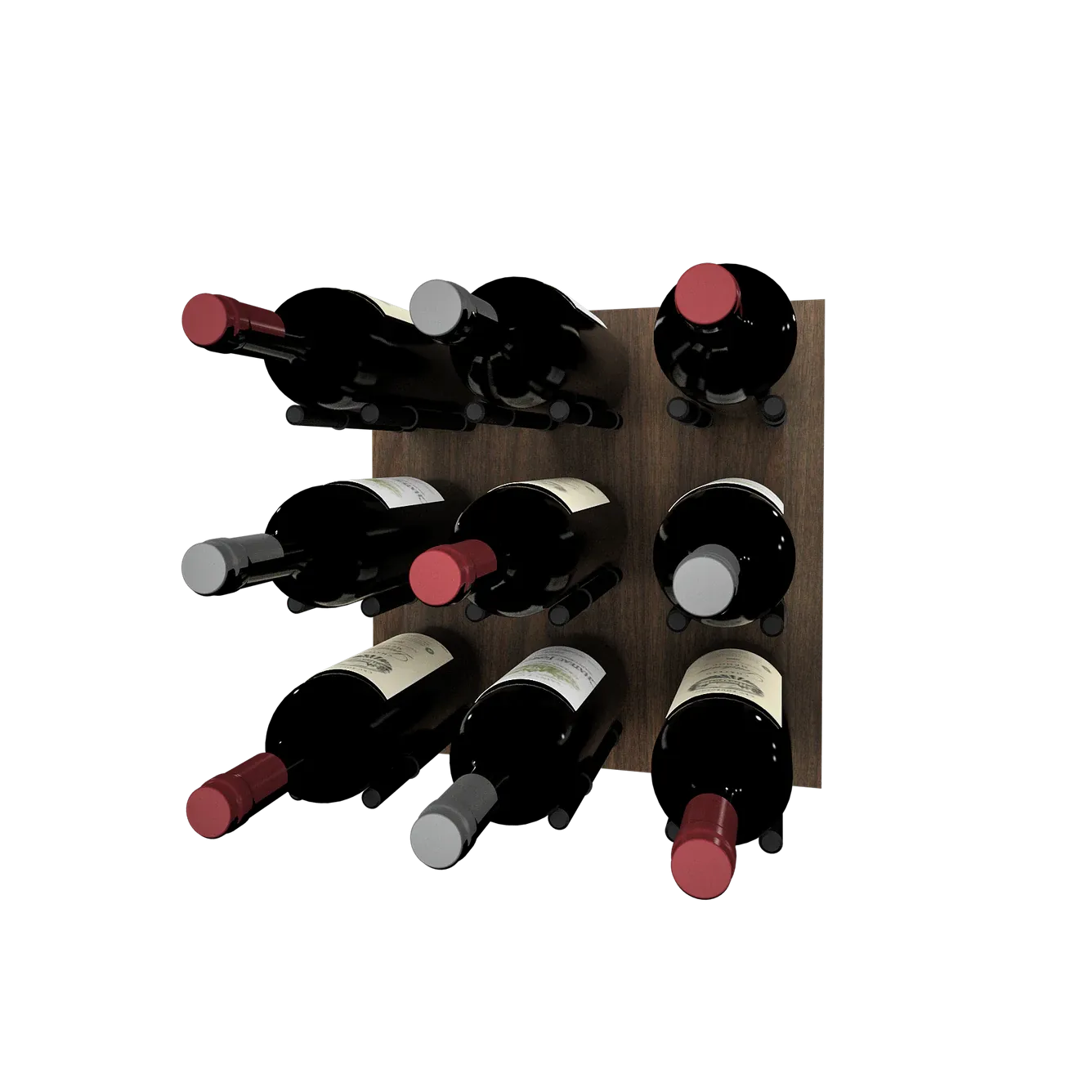 Kessick Wine as Art 14" x 14" Wood Panel Wine Rack