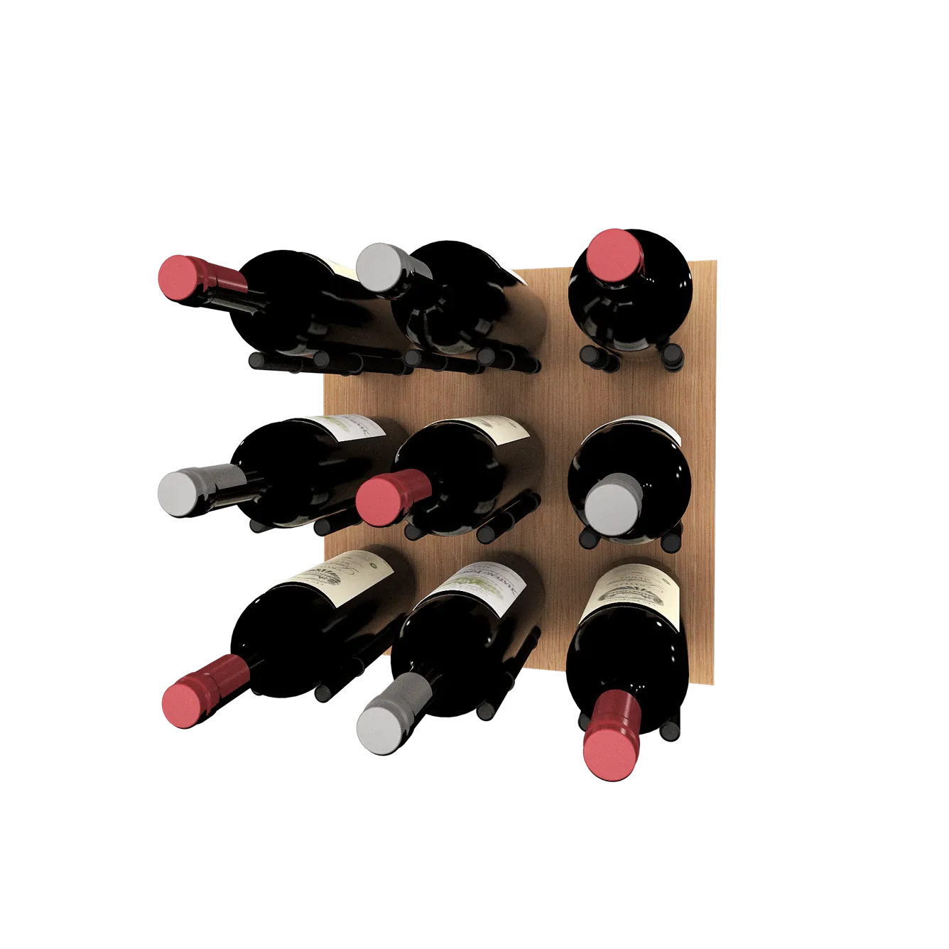 Kessick Wine as Art 14" x 14" Wood Panel Wine Rack