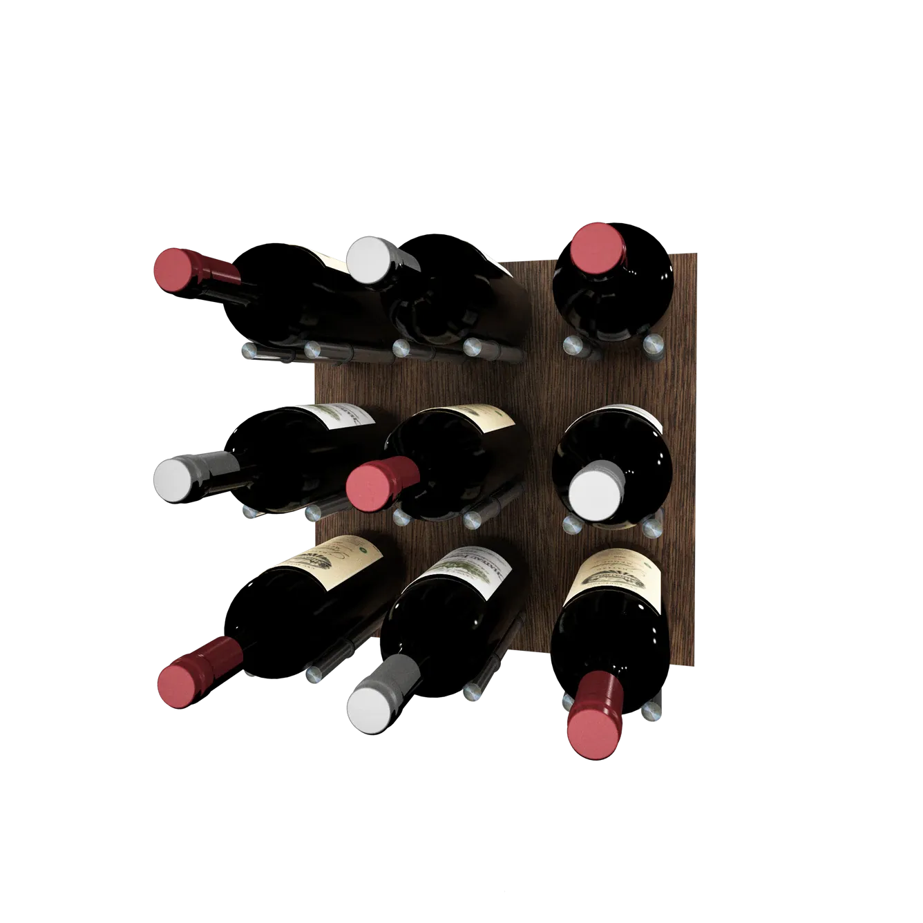 Kessick Wine as Art 14" x 14" Wood Panel Wine Rack