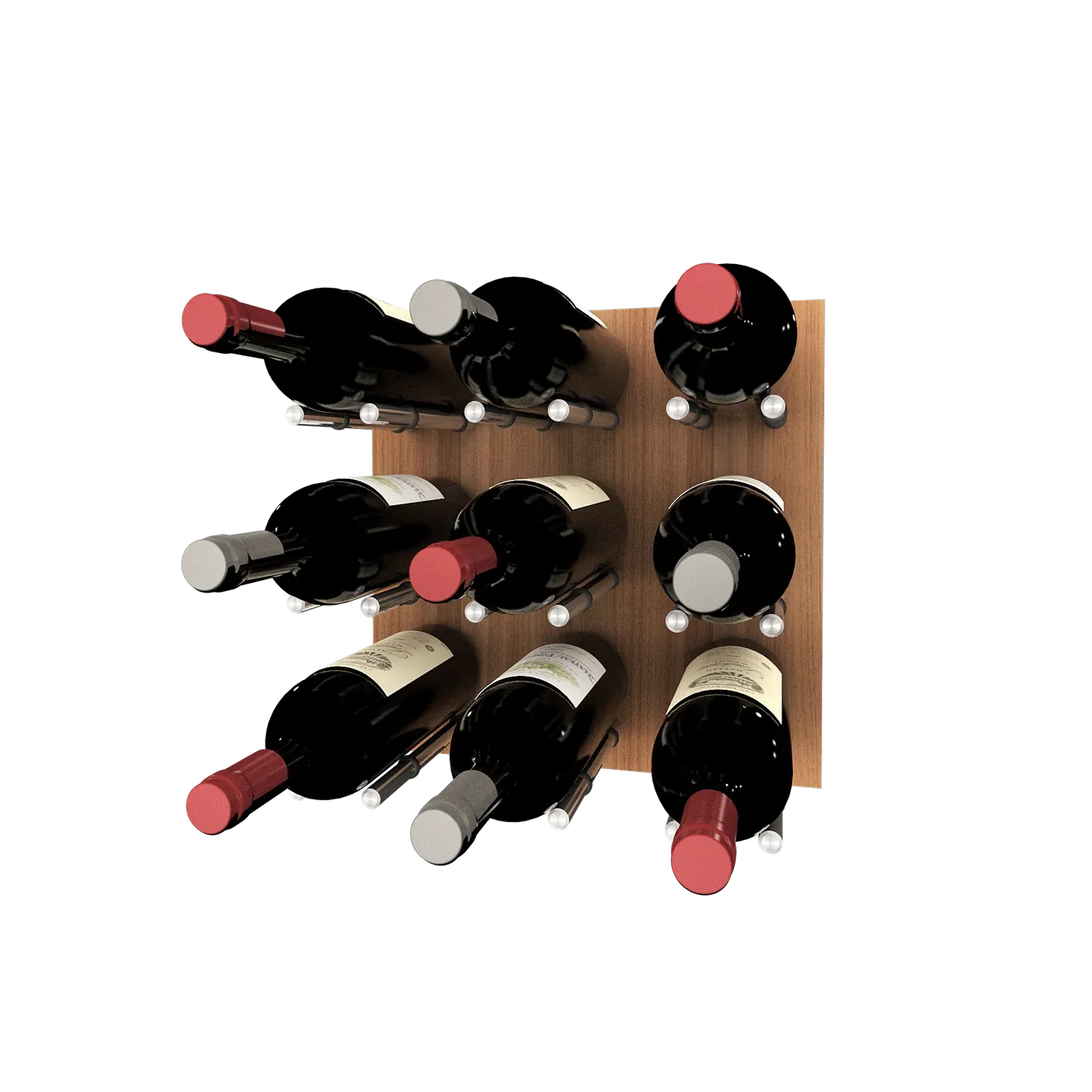 Kessick Wine as Art 14" x 14" Wood Panel Wine Rack