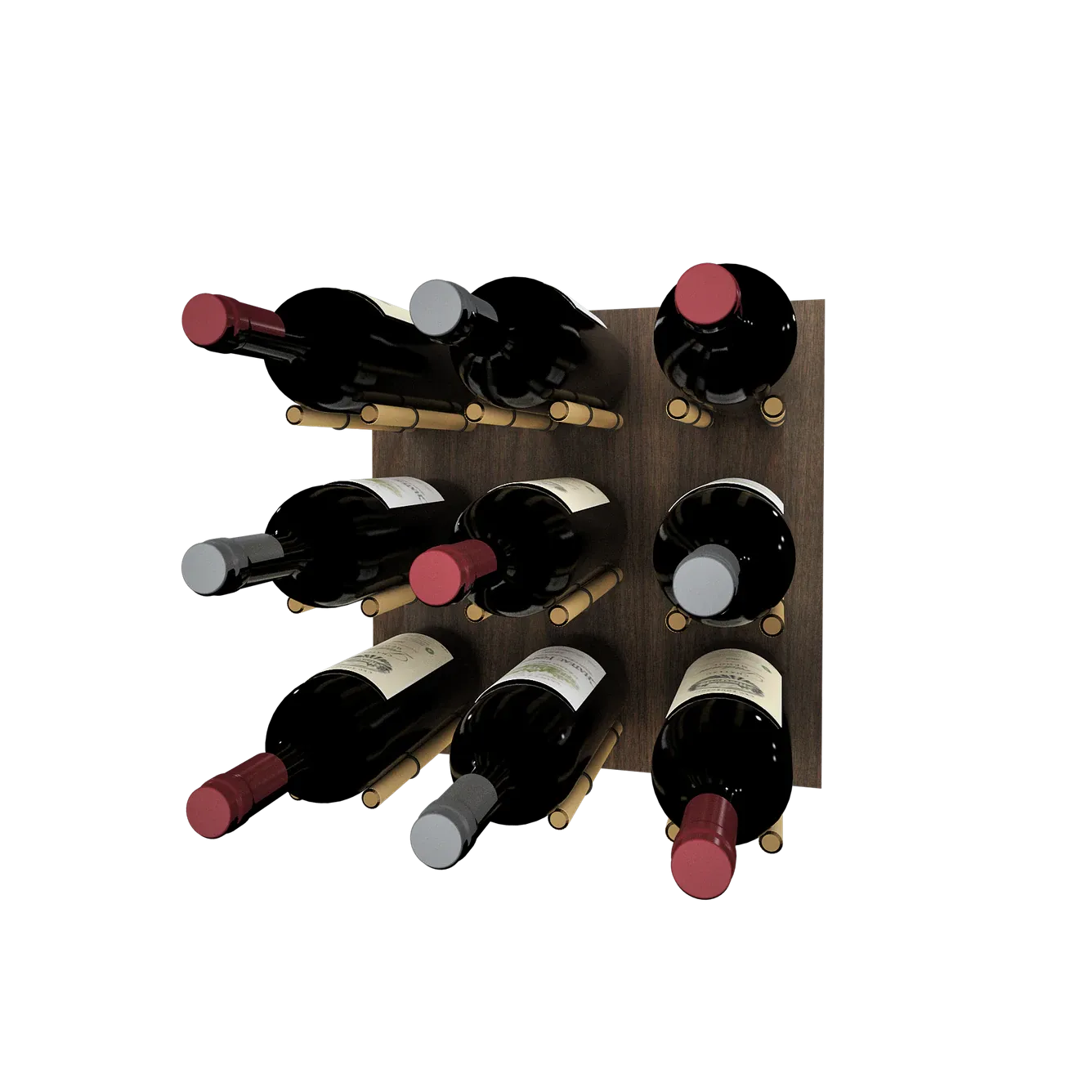 Kessick Wine as Art 14" x 14" Wood Panel Wine Rack