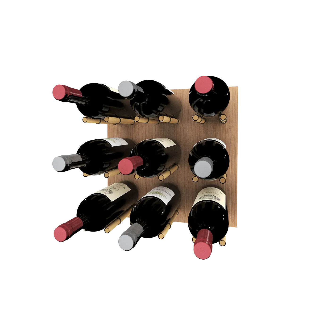 Kessick Wine as Art 14" x 14" Wood Panel Wine Rack