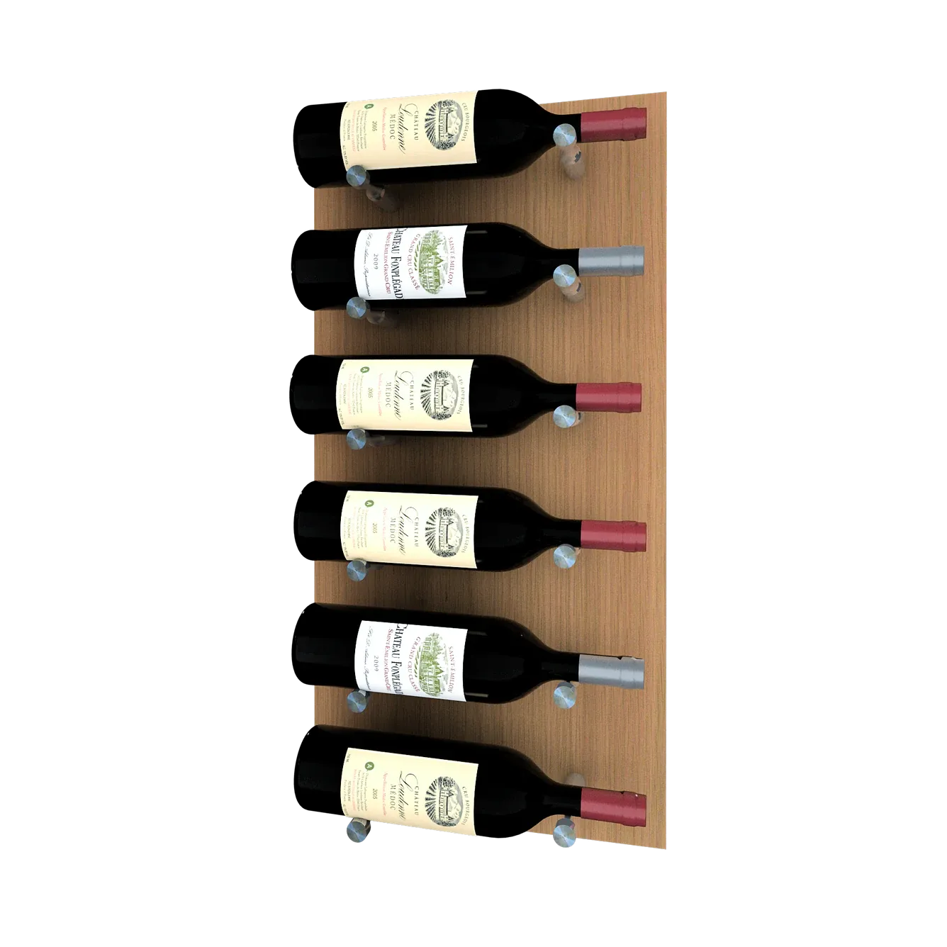 Kessick Wine as Art 14" x 28" Vertical Wood Panel Wine Rack
