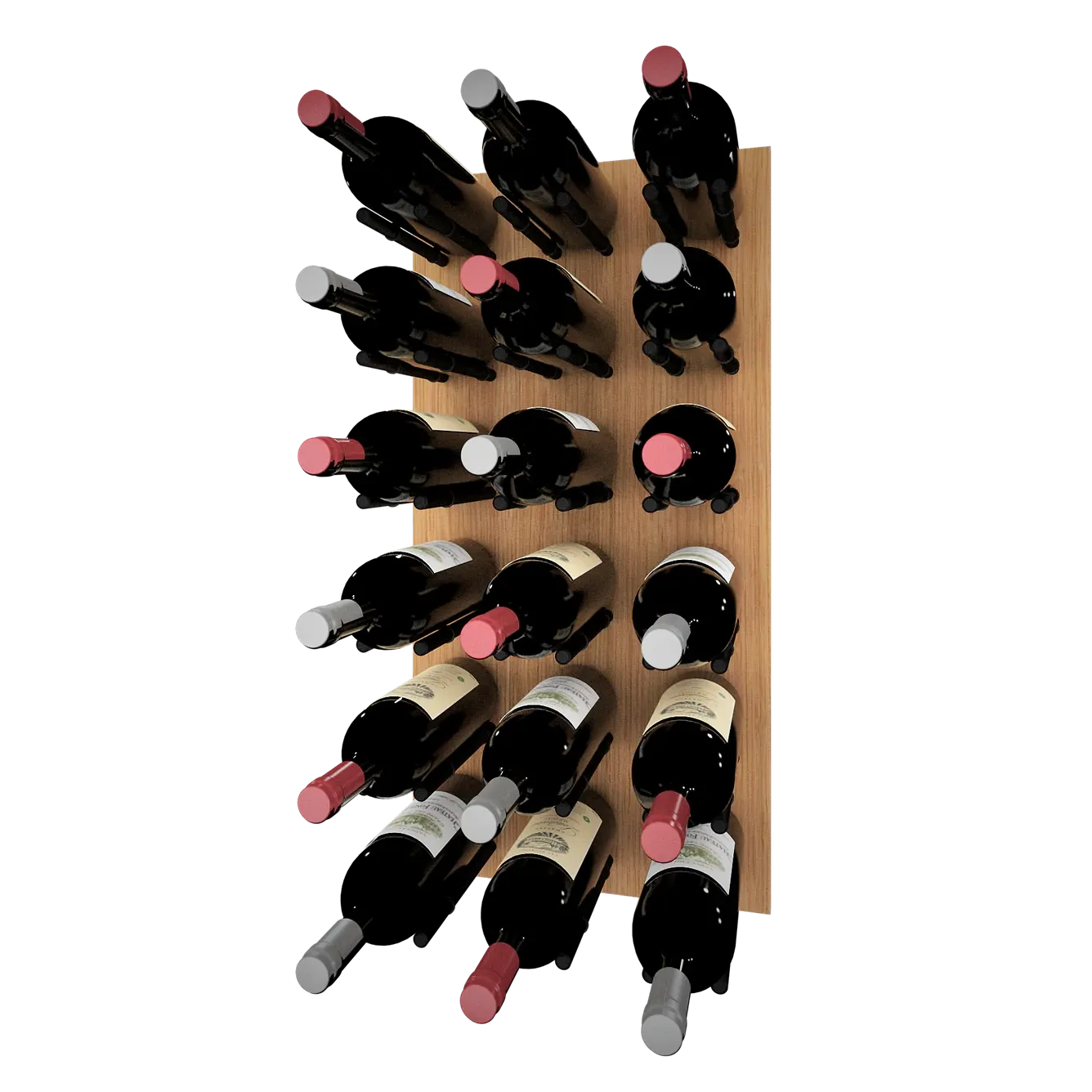 Kessick Wine as Art 14" x 28" Vertical Wood Panel Wine Rack