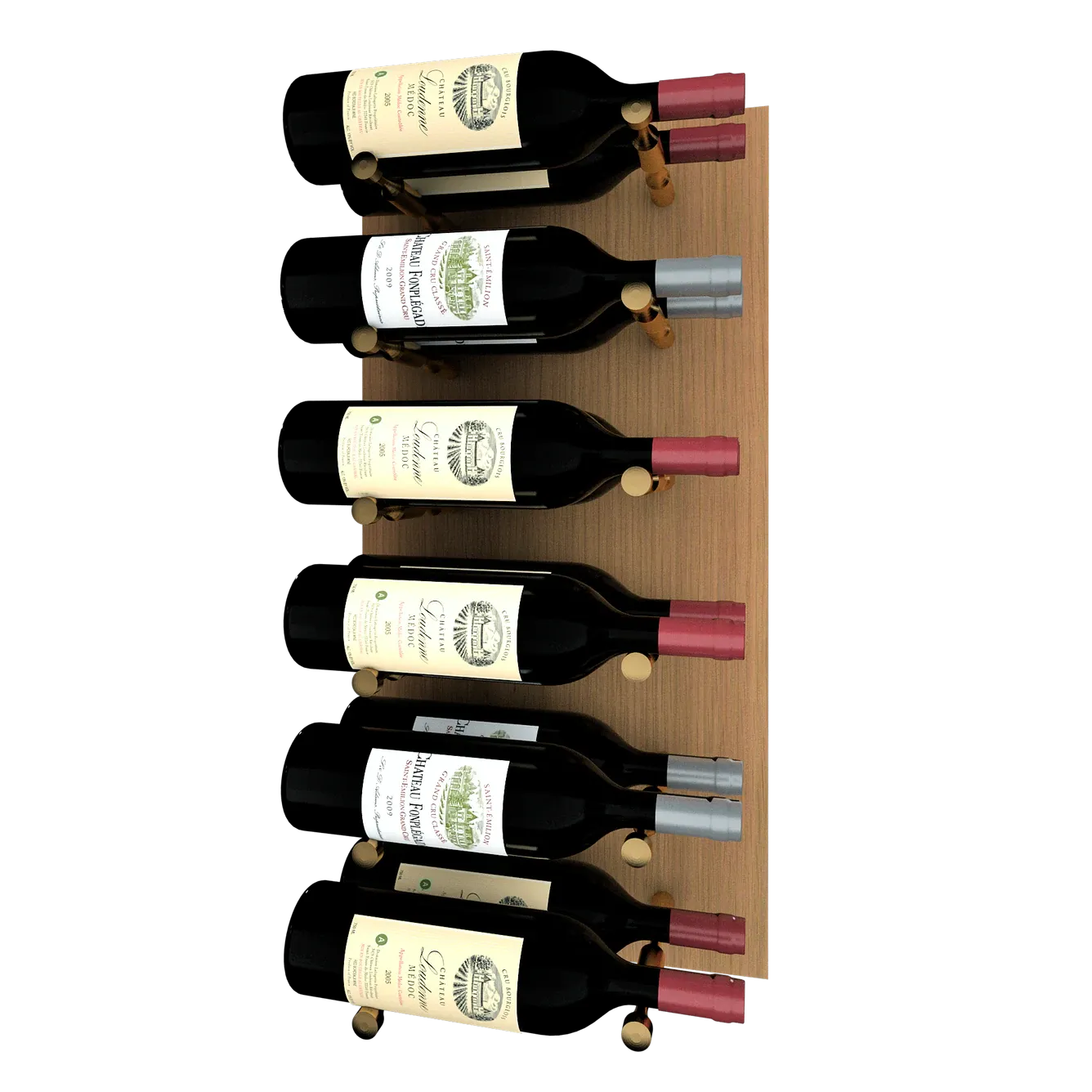 Kessick Wine as Art 14" x 28" Vertical Wood Panel Wine Rack