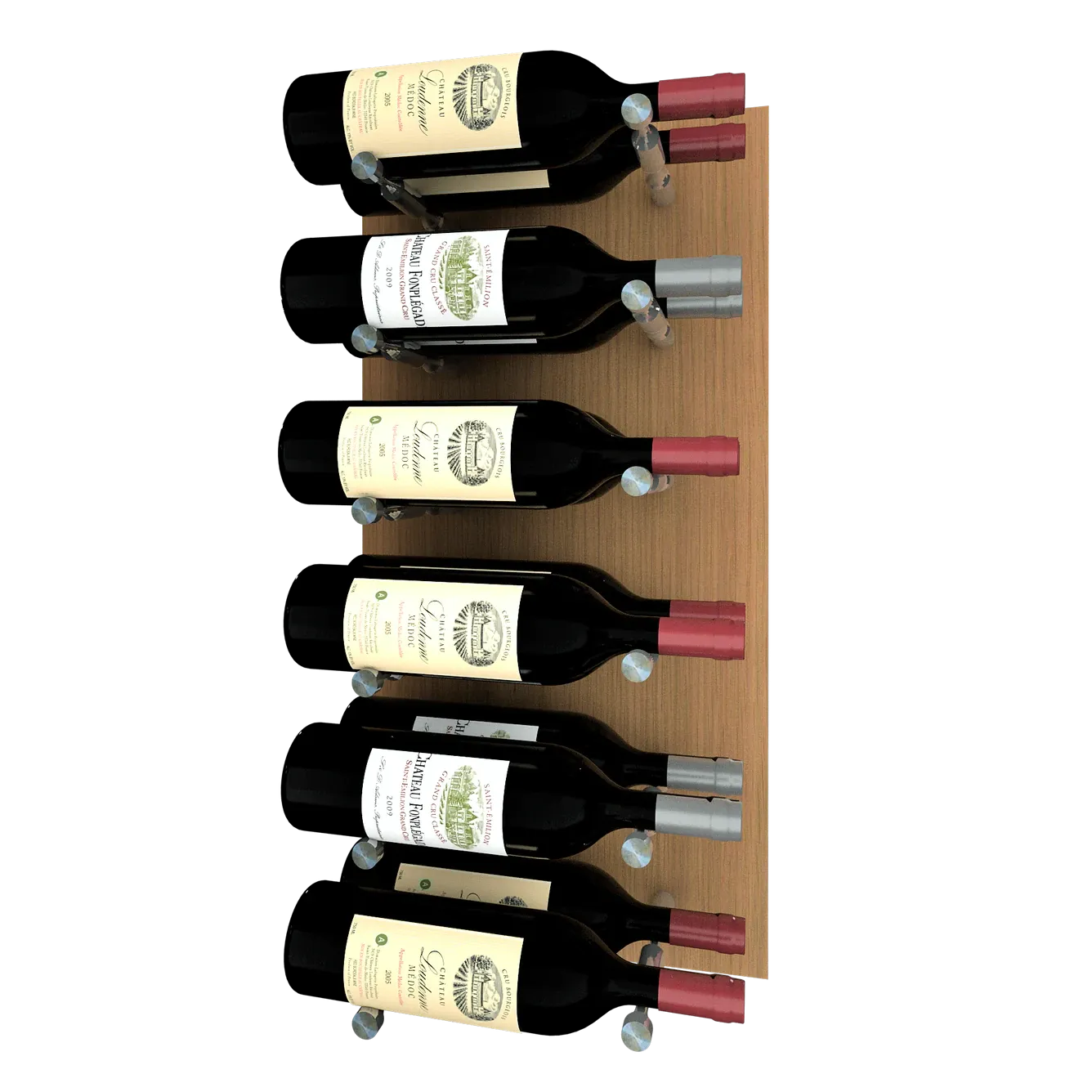 Kessick Wine as Art 14" x 28" Vertical Wood Panel Wine Rack