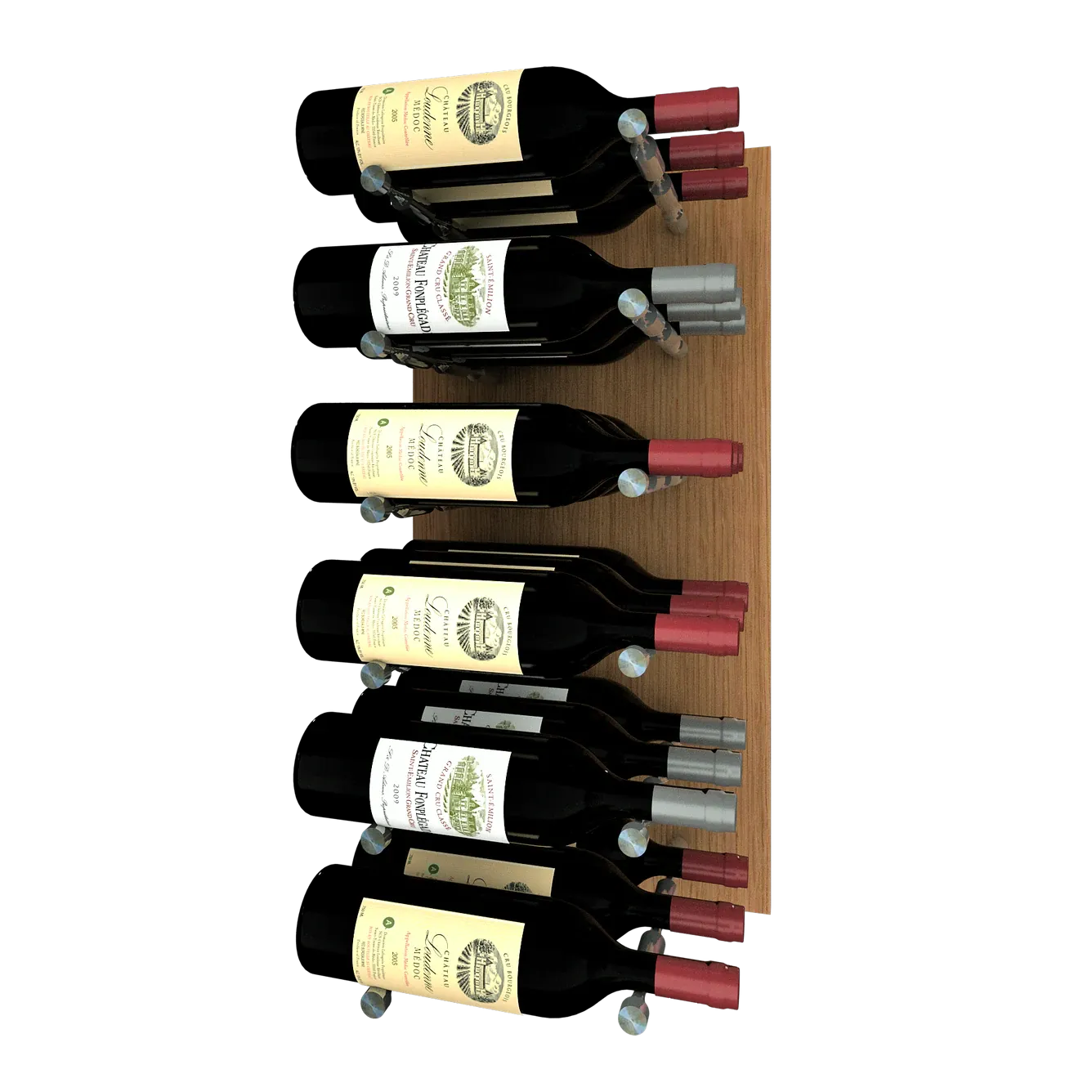 Kessick Wine as Art 14" x 28" Vertical Wood Panel Wine Rack