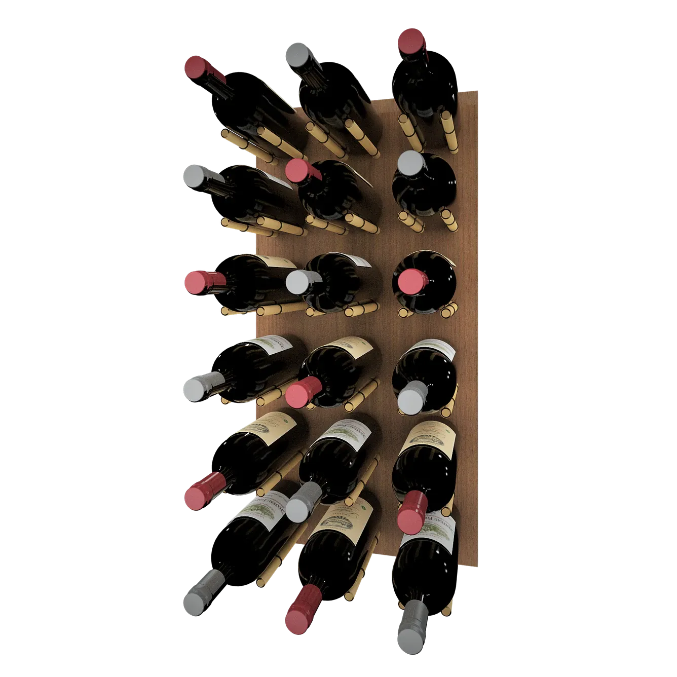 Kessick Wine as Art 14" x 28" Vertical Wood Panel Wine Rack