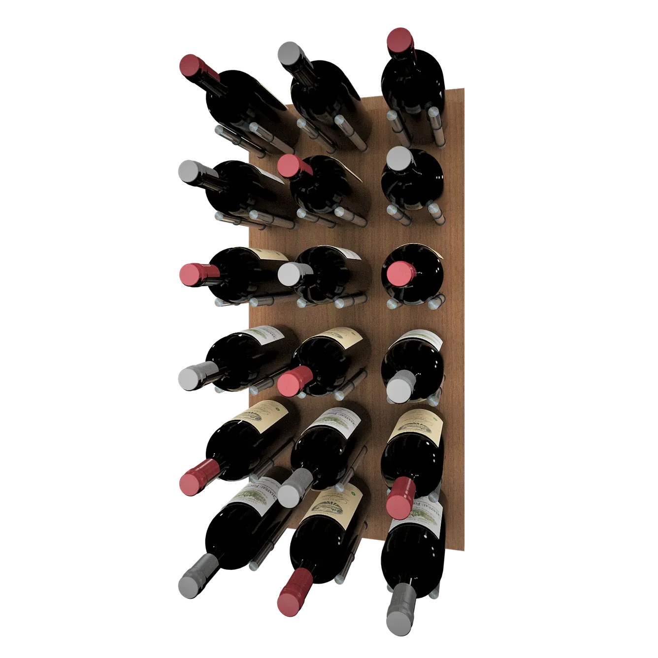 Kessick Wine as Art 14" x 28" Vertical Wood Panel Wine Rack