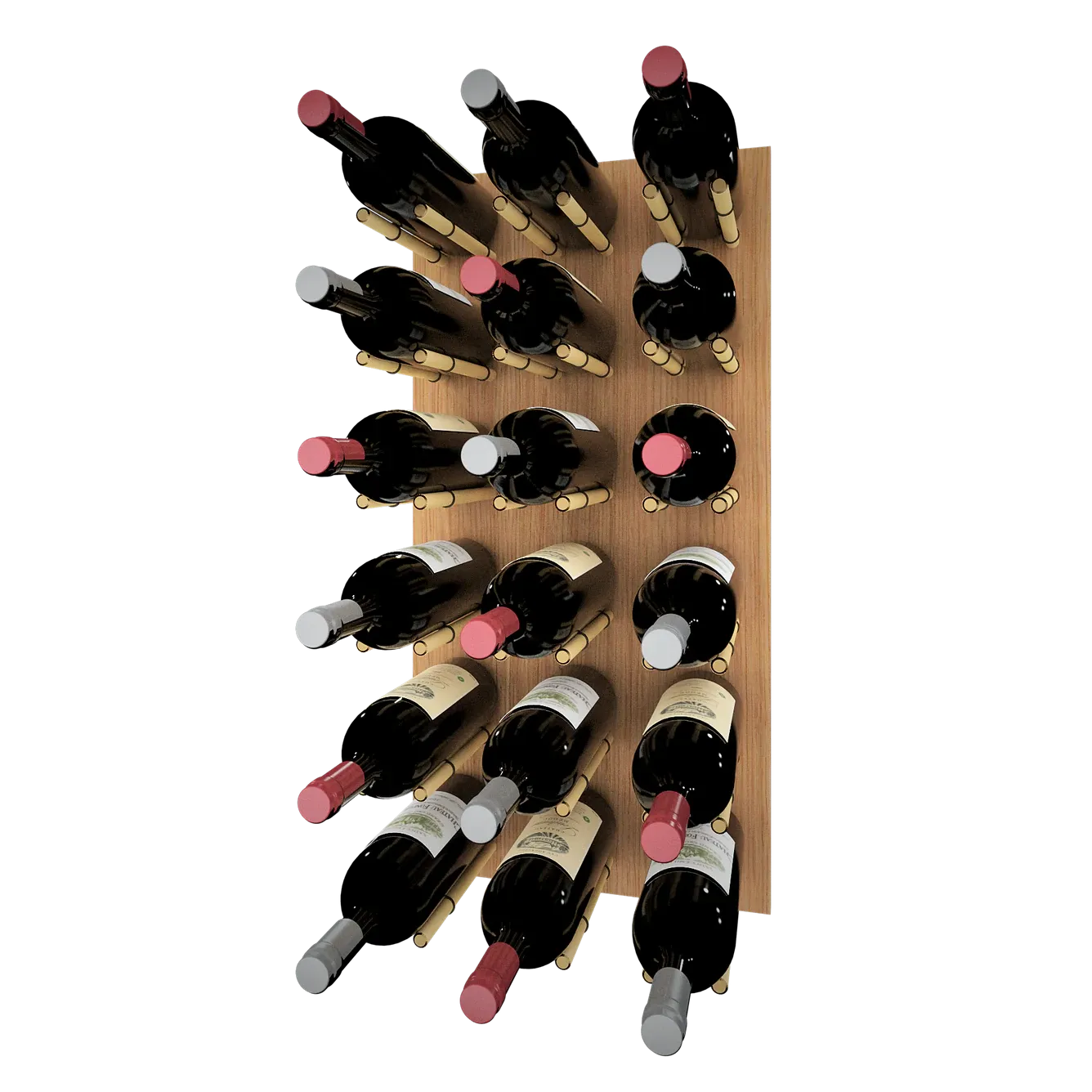 Kessick Wine as Art 14" x 28" Vertical Wood Panel Wine Rack