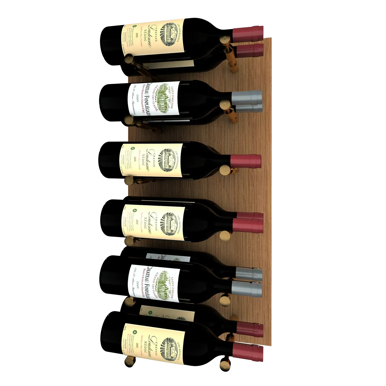 Kessick Wine as Art 14" x 28" Vertical Wood Panel Wine Rack