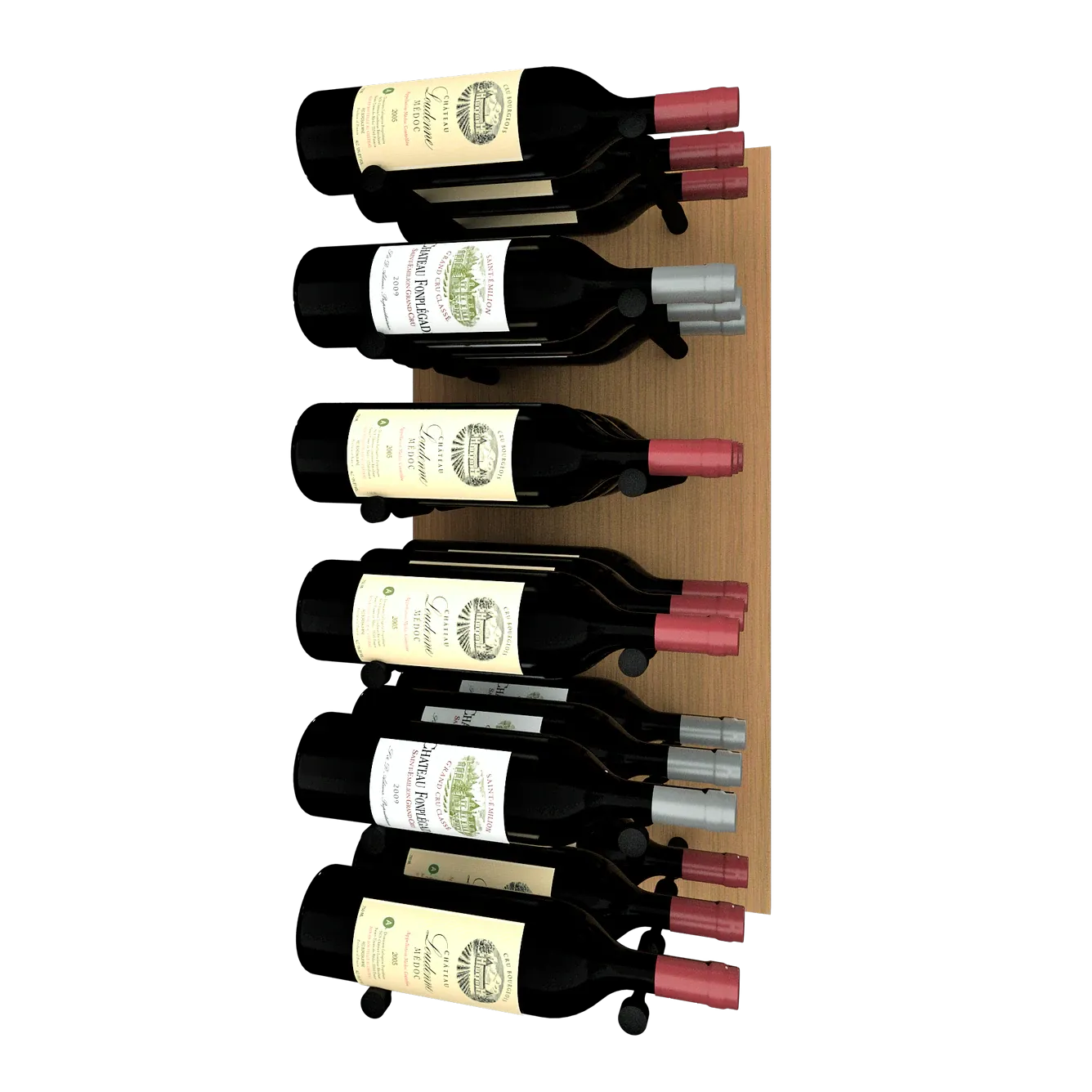 Kessick Wine as Art 14" x 28" Vertical Wood Panel Wine Rack