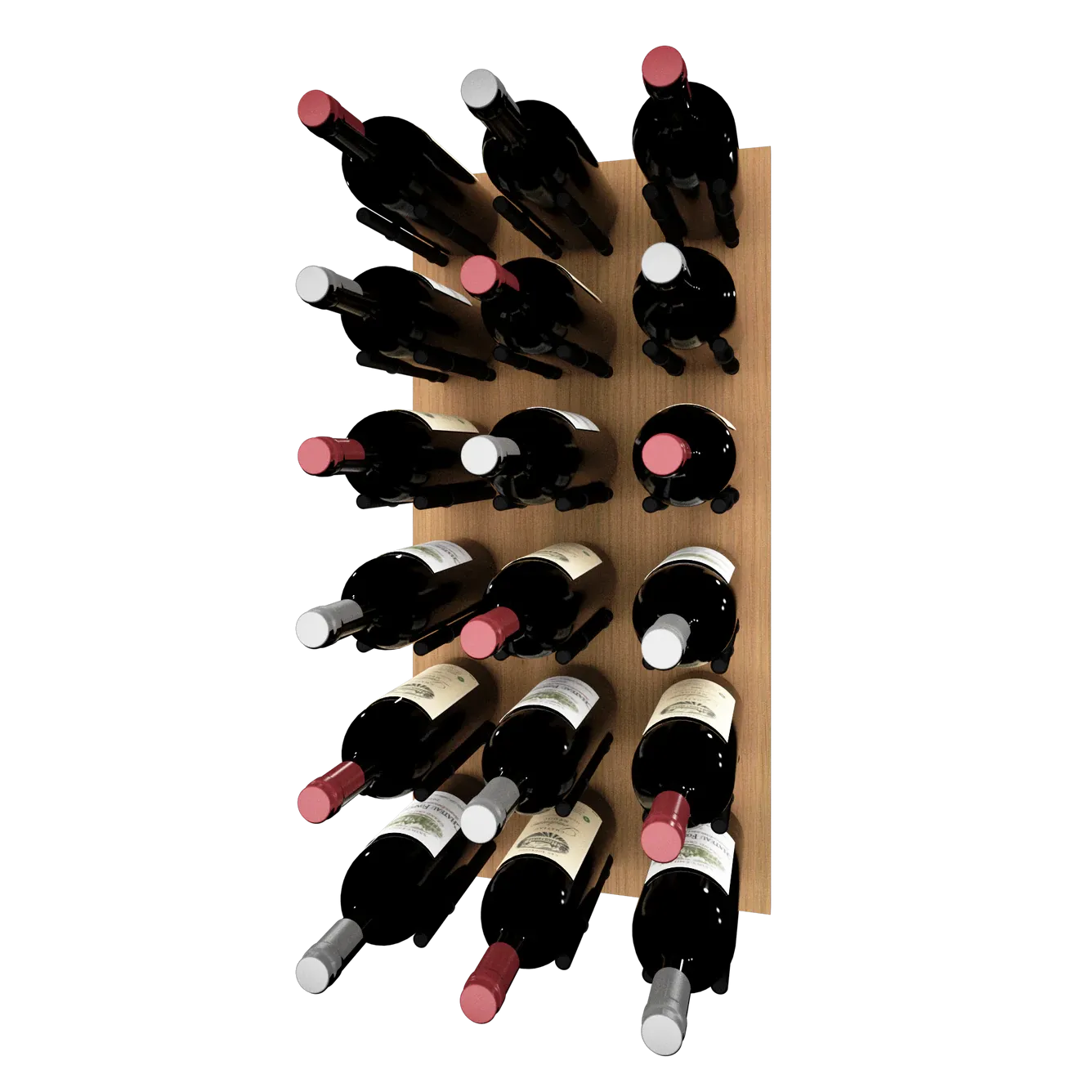 Kessick Wine as Art 14" x 28" Vertical Wood Panel Wine Rack