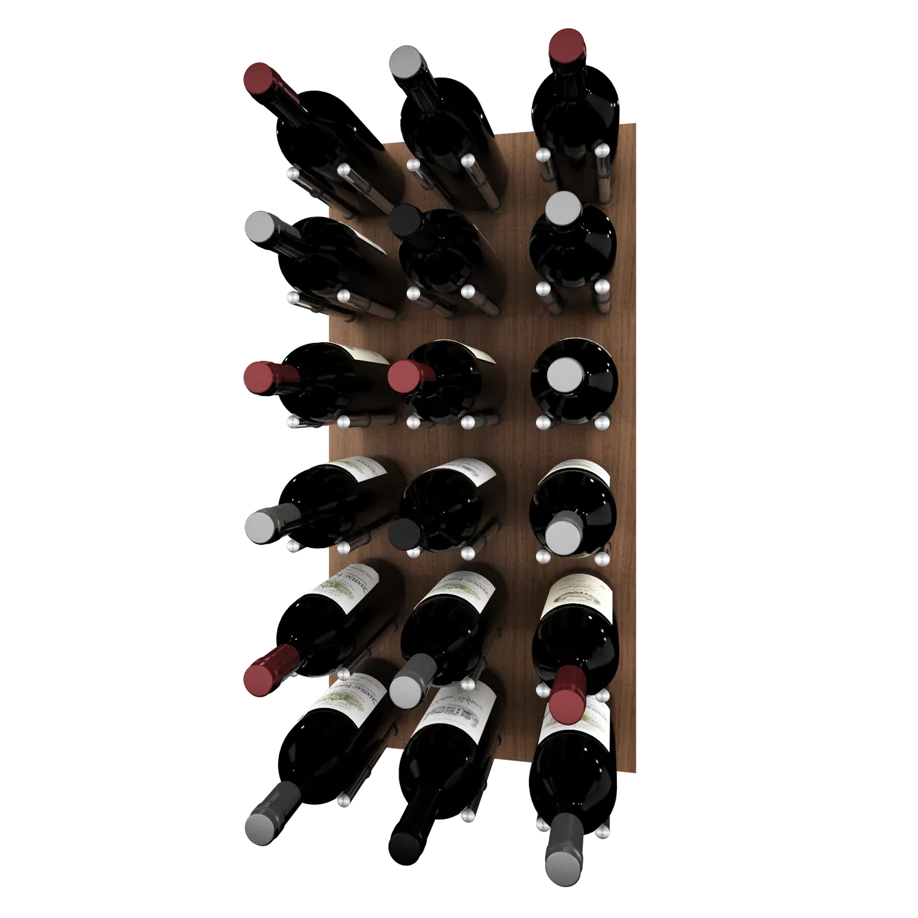 Kessick Wine as Art 14" x 28" Vertical Wood Panel Wine Rack