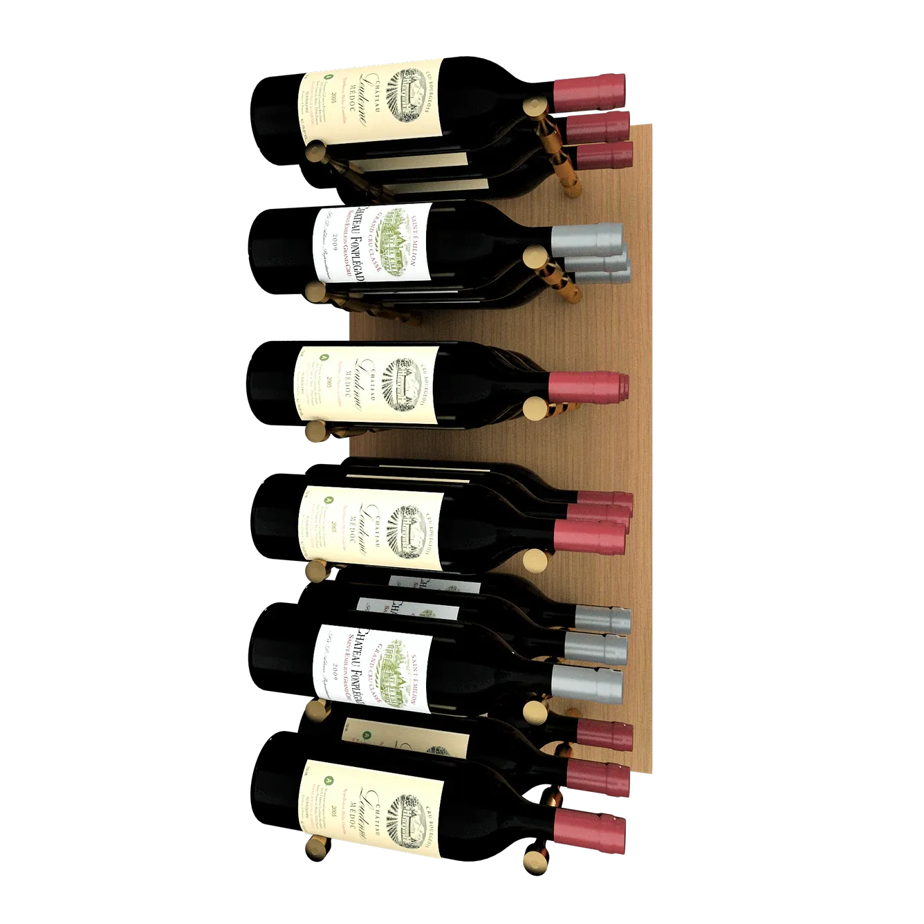 Kessick Wine as Art 14" x 28" Vertical Wood Panel Wine Rack