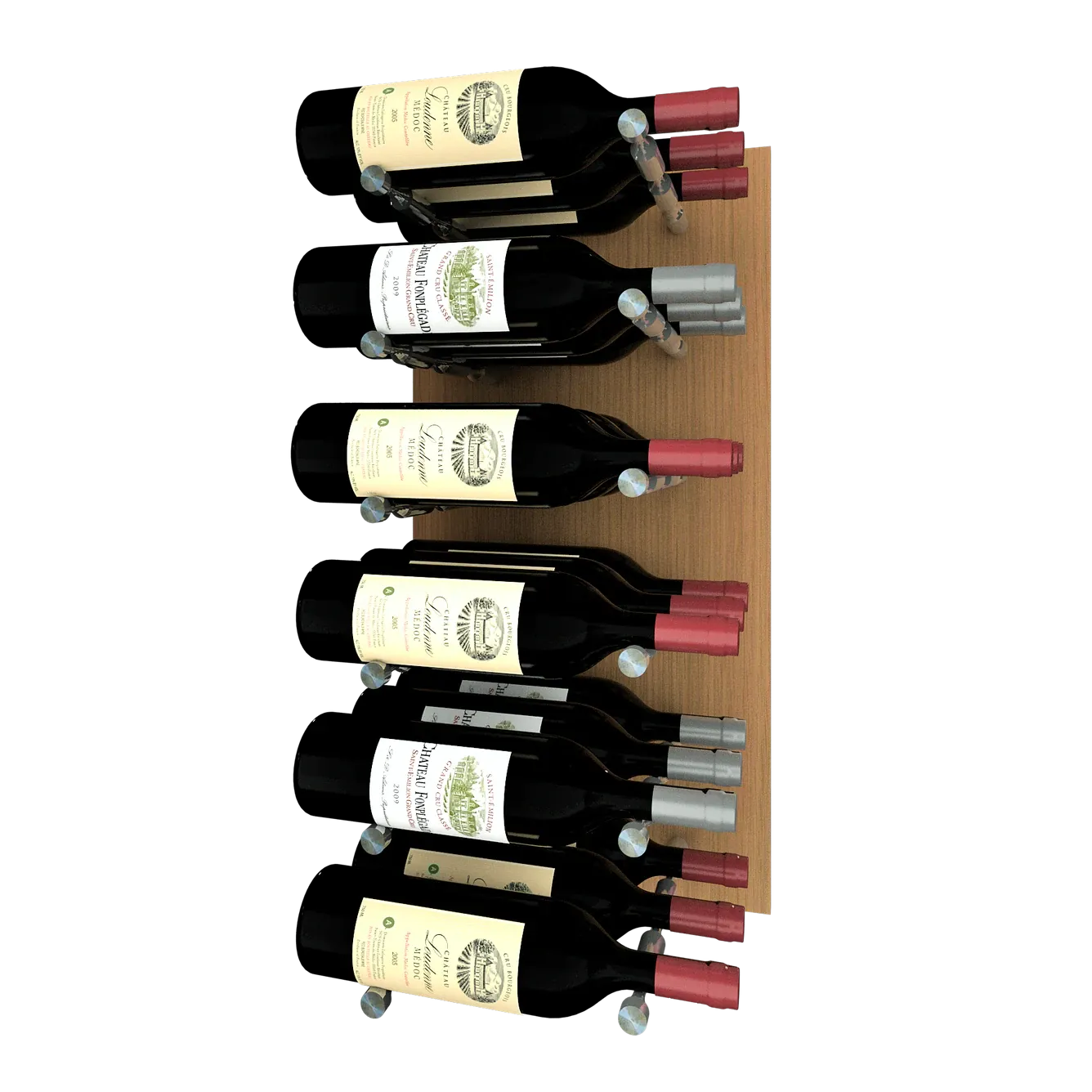 Kessick Wine as Art 14" x 28" Vertical Wood Panel Wine Rack