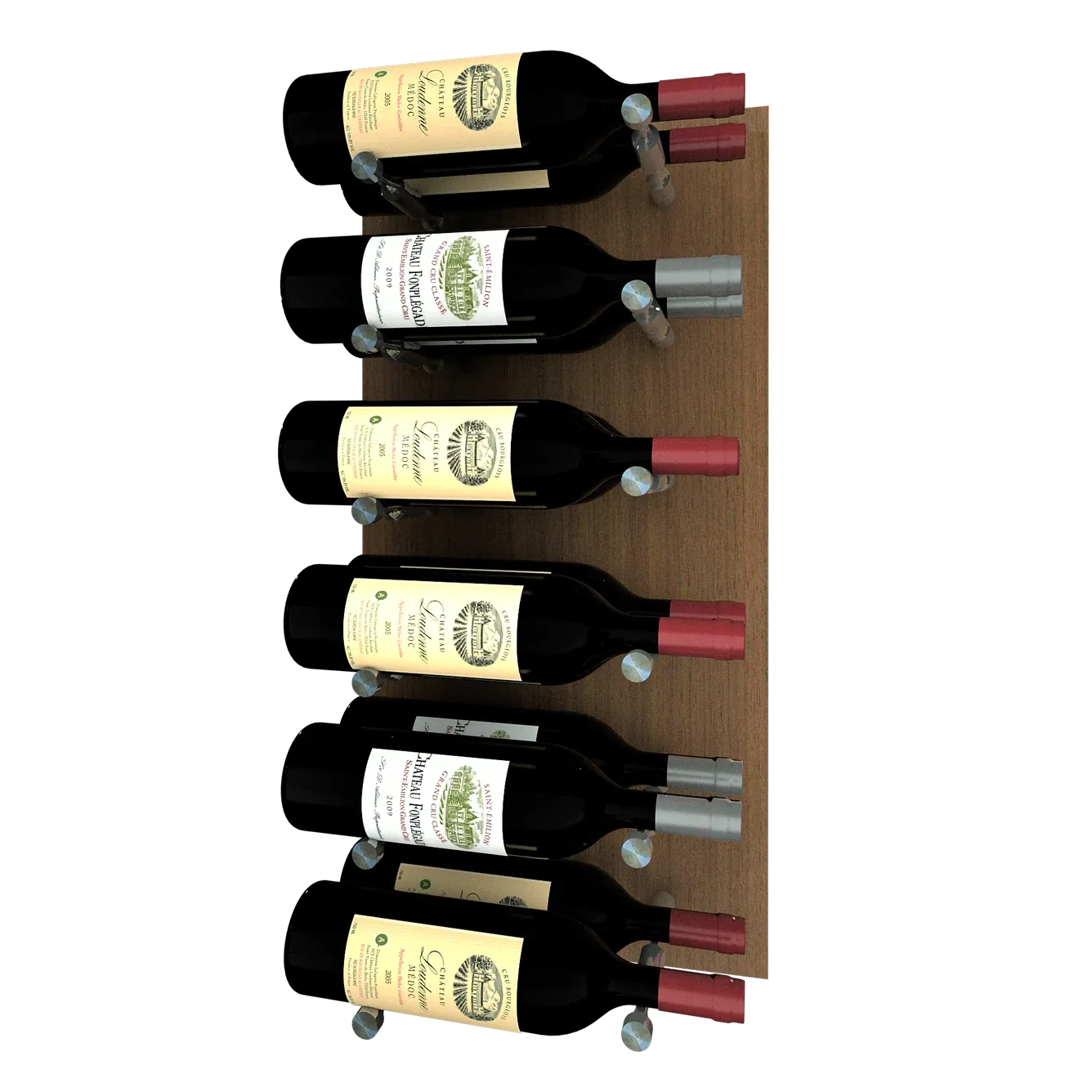 Kessick Wine as Art 14" x 28" Vertical Wood Panel Wine Rack