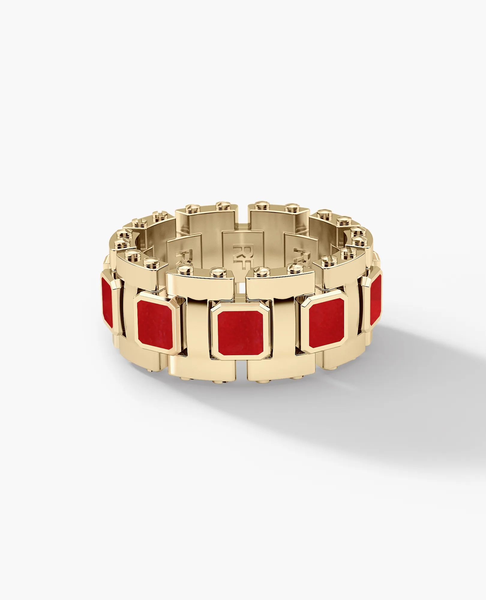 LA PAZ Gold Ring with Carnelian