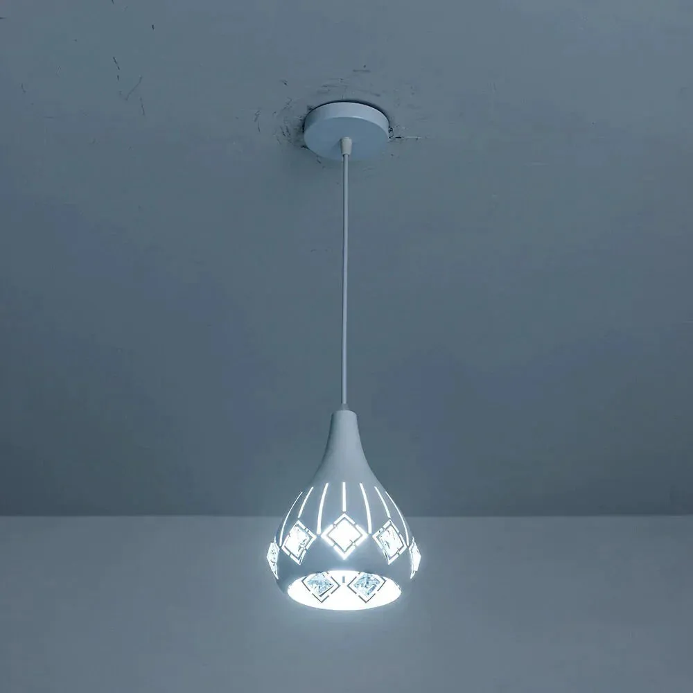 Led Crystal Hanging Light E26 E27 Led Pendant Light Cord Loft Lamps For Living Room Aisle Corridor Kitchen Dining Room Lighting