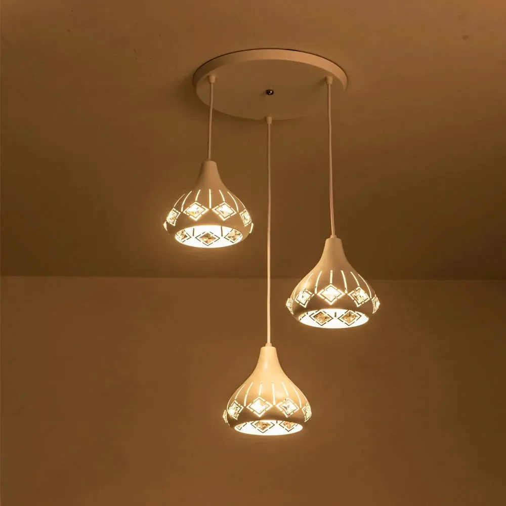 Led Crystal Hanging Light E26 E27 Led Pendant Light Cord Loft Lamps For Living Room Aisle Corridor Kitchen Dining Room Lighting