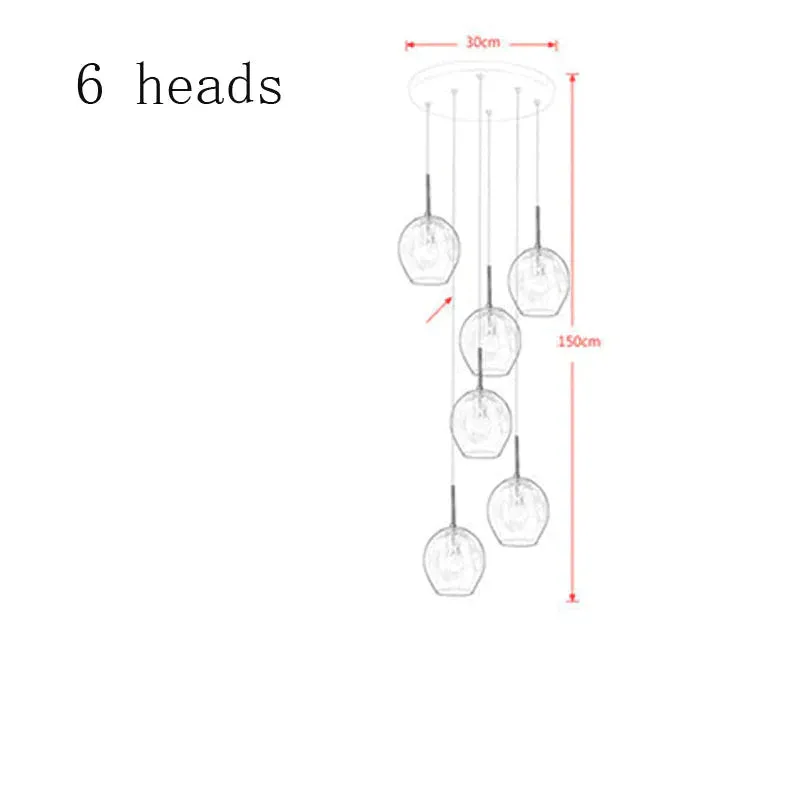 LED Duplex Staircase Chandelier Villa Hotel Revolving Living Room Modern Simple Creative Loft Small Apartment Lamp