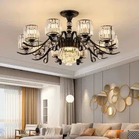 Living Room Crystal Chandelier Modern Simple Light Luxury Restaurant Atmospheric Lamp