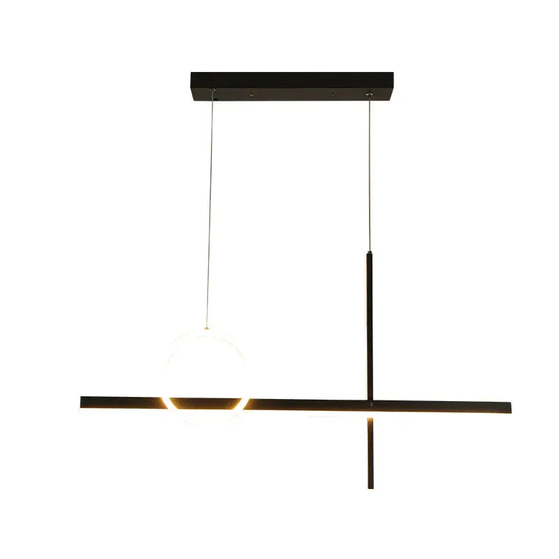 Luxury Dining Room Chandelier Simple Modern Long Living Room Lamp Creative Personality Nordic Dining Room Bar Designer Lamps